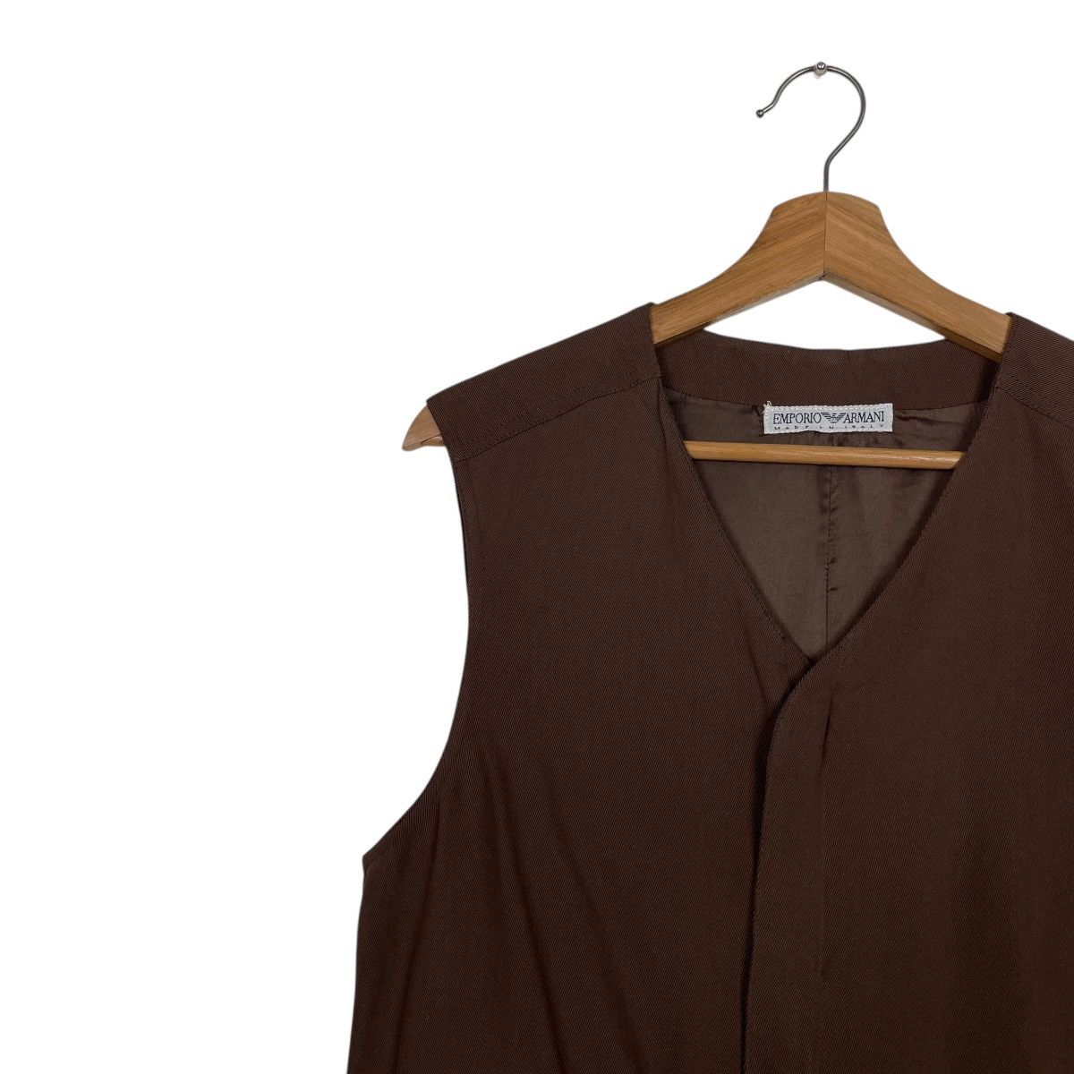 Emporio Armani Vintage Emporio Armani Zipper Rayon Vest Size US S / EU 44-46 / 1 - 6 Thumbnail