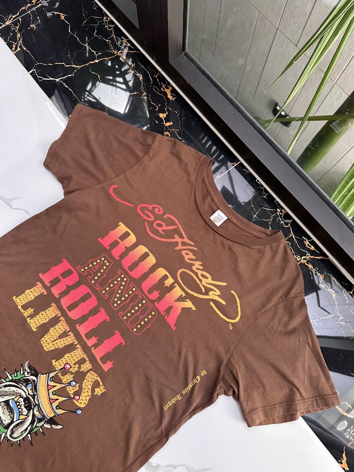 Ed Hardy × Vintage ED HARDY VINTAGE BIG LOGO ARCHIVAL T-SHIRT Size US M / EU 48-50 / 2 - 4 Thumbnail