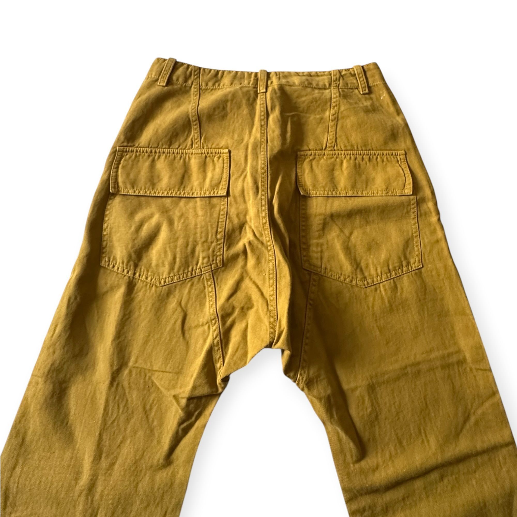 Nili Lotan Nili Lotan Luna Pants, Size 2. Mustard, Cotton/Linen, NWT Size 26" / US 2 / IT 38 - 8 Thumbnail