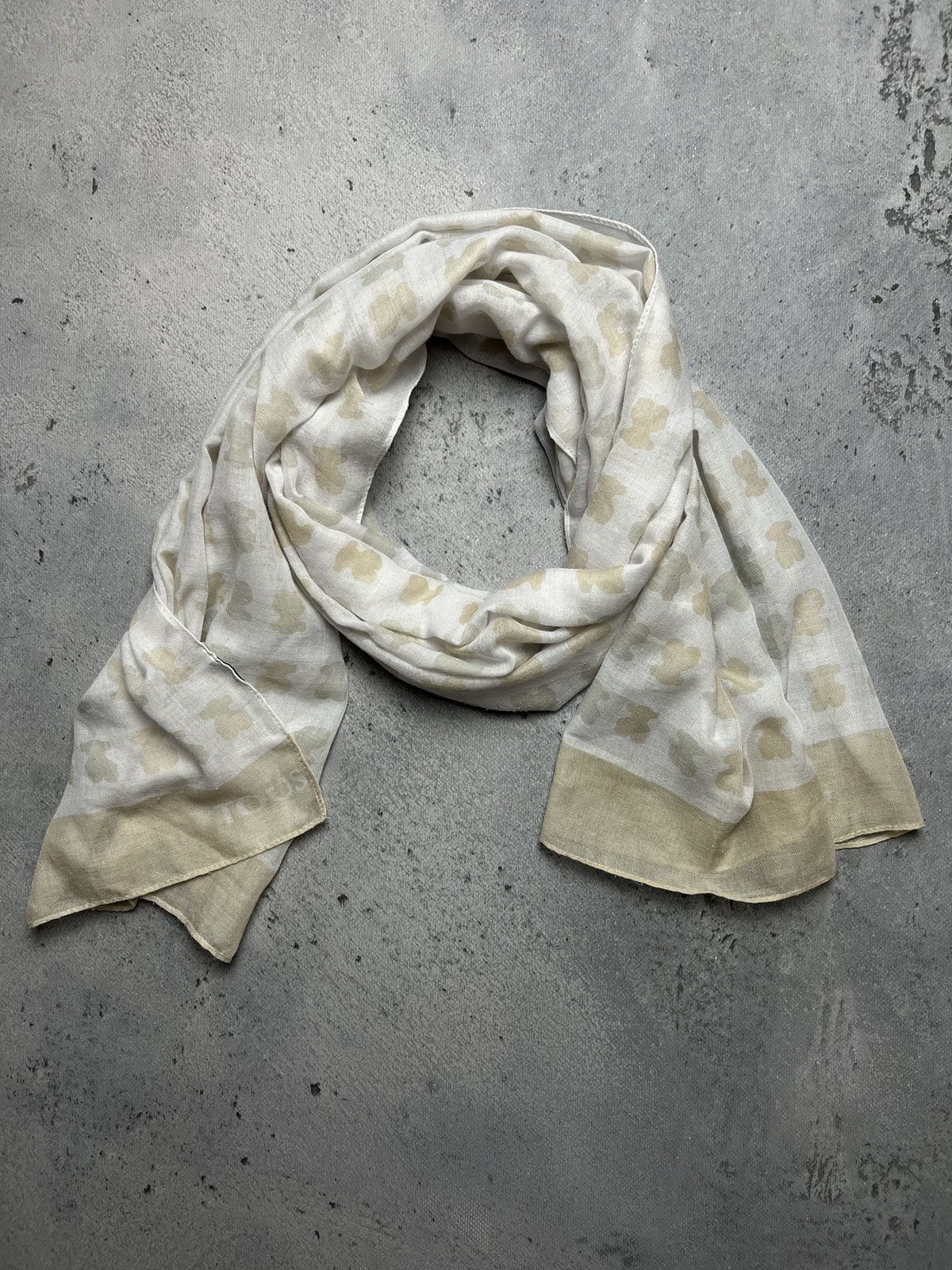 TOUS 🐻 Tous Monogram Bears Logo Scarf y2k Lux Size ONE SIZE - 7 Thumbnail