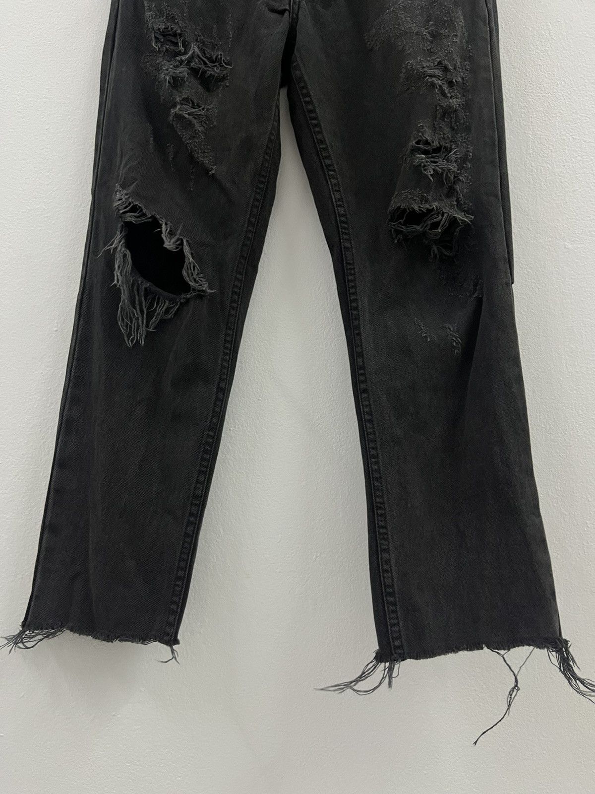 Ksubi Chitch Chop Rat Attack Black Distressed Jeans Size US 32 / EU 48 - 5 Thumbnail