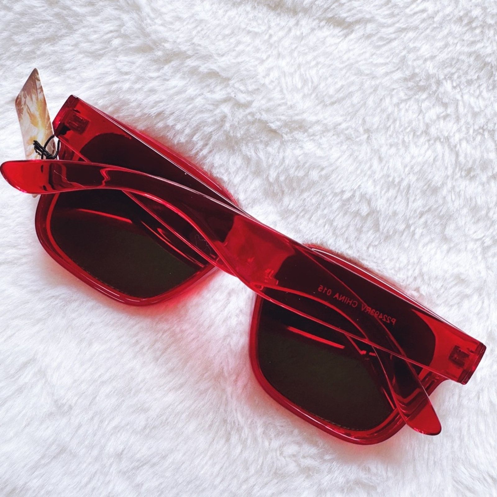 Other Cedric Bright Red Mirrored Sunglasses Size ONE SIZE - 13 Thumbnail