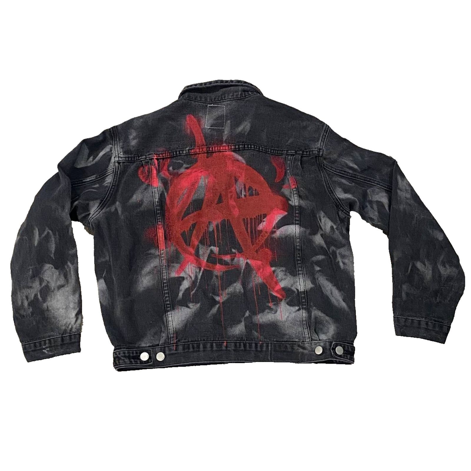 Other PUNK ® LA Anarchy Distressed Jean Jacket sz M Size US M / EU 48-50 / 2 - 1 Thumbnail
