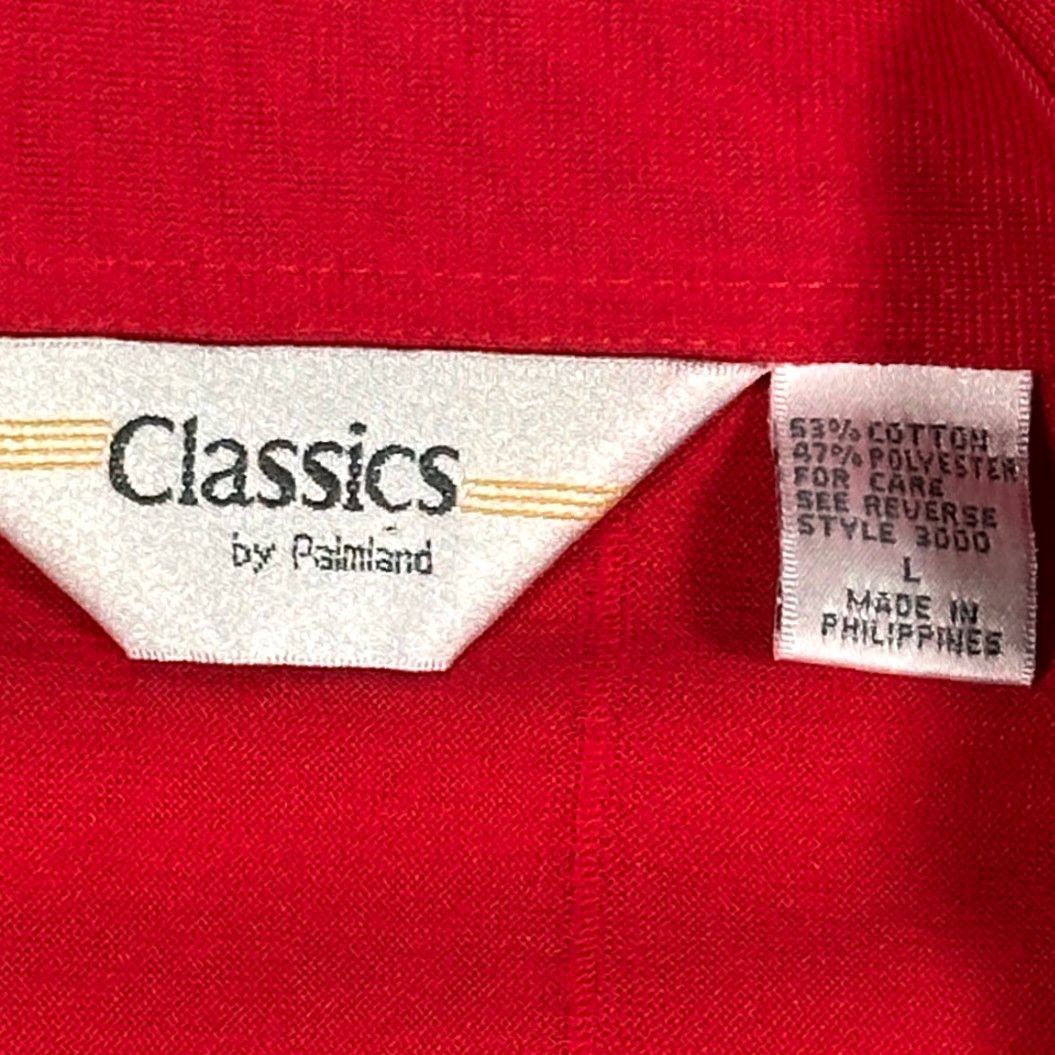 Vintage VINTAGE Classics by Palmland Polo Shirt Polo Adult MEDIUM Red Pocket 90s Golf Shirt Size US M / EU 48-50 / 2 - 5 Thumbnail