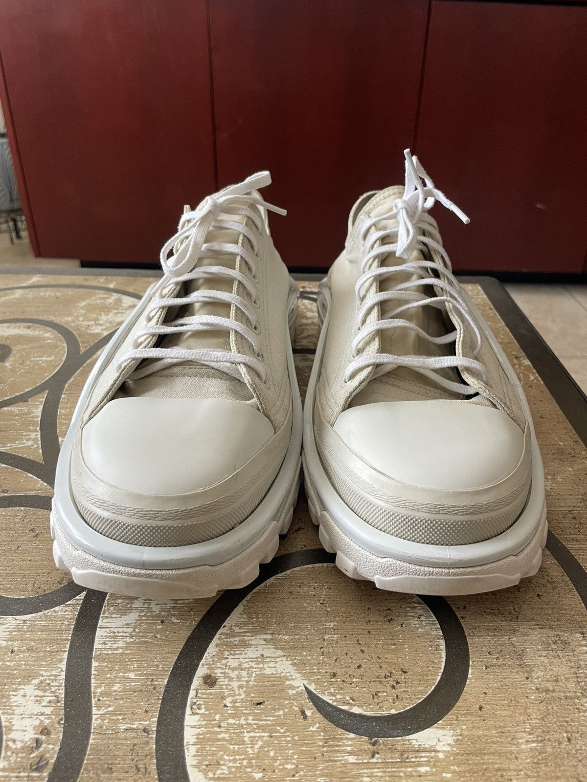 Adidas × Raf Simons Raf Simons x Adidas New Runner Talc Size US 12 / EU 45 - 1 Thumbnail
