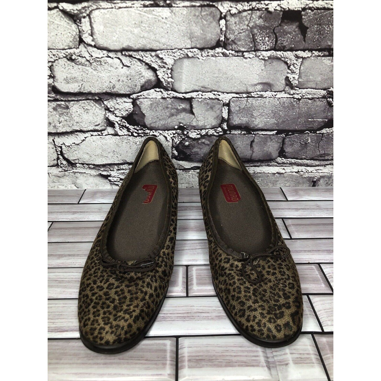 Other Munro American Leopard Print Synthetic Fabric Wedge Shoes Wo Size US 8 / IT 38 - 11 Thumbnail