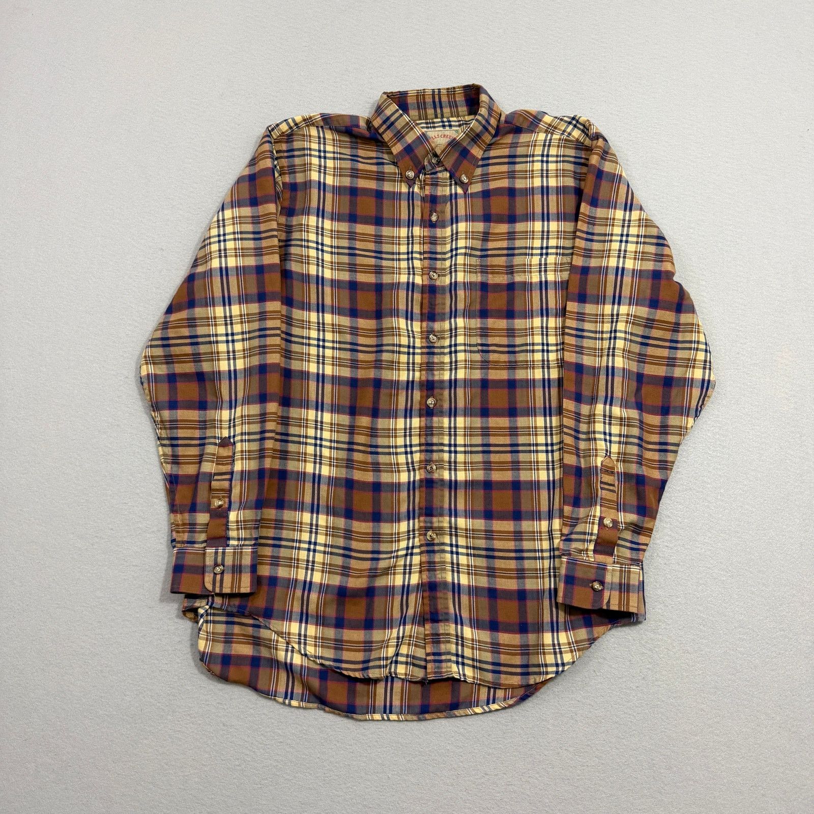 Vintage Vintage Falls Creek Button Down Shirt Medium Brown Plaid Size US M / EU 48-50 / 2 - 2 Thumbnail