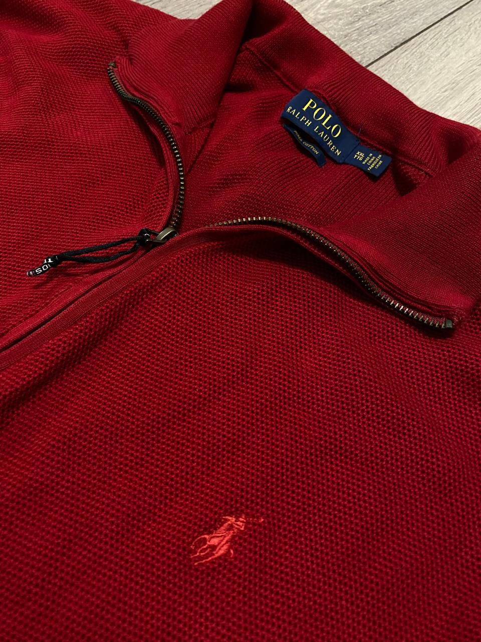 Polo Ralph Lauren Polo Ralph Lauren Sweaters 1/3 Zip Knit Red Cotton XXL Size US XXL / EU 58 / 5 - 2 Thumbnail