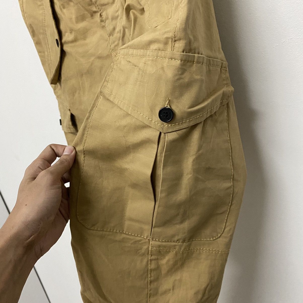 Dsquared2 × Vintage Vintage Dsquared Cargo Khaki Worker Casual Pants Size US 34 / EU 50 - 11 Thumbnail