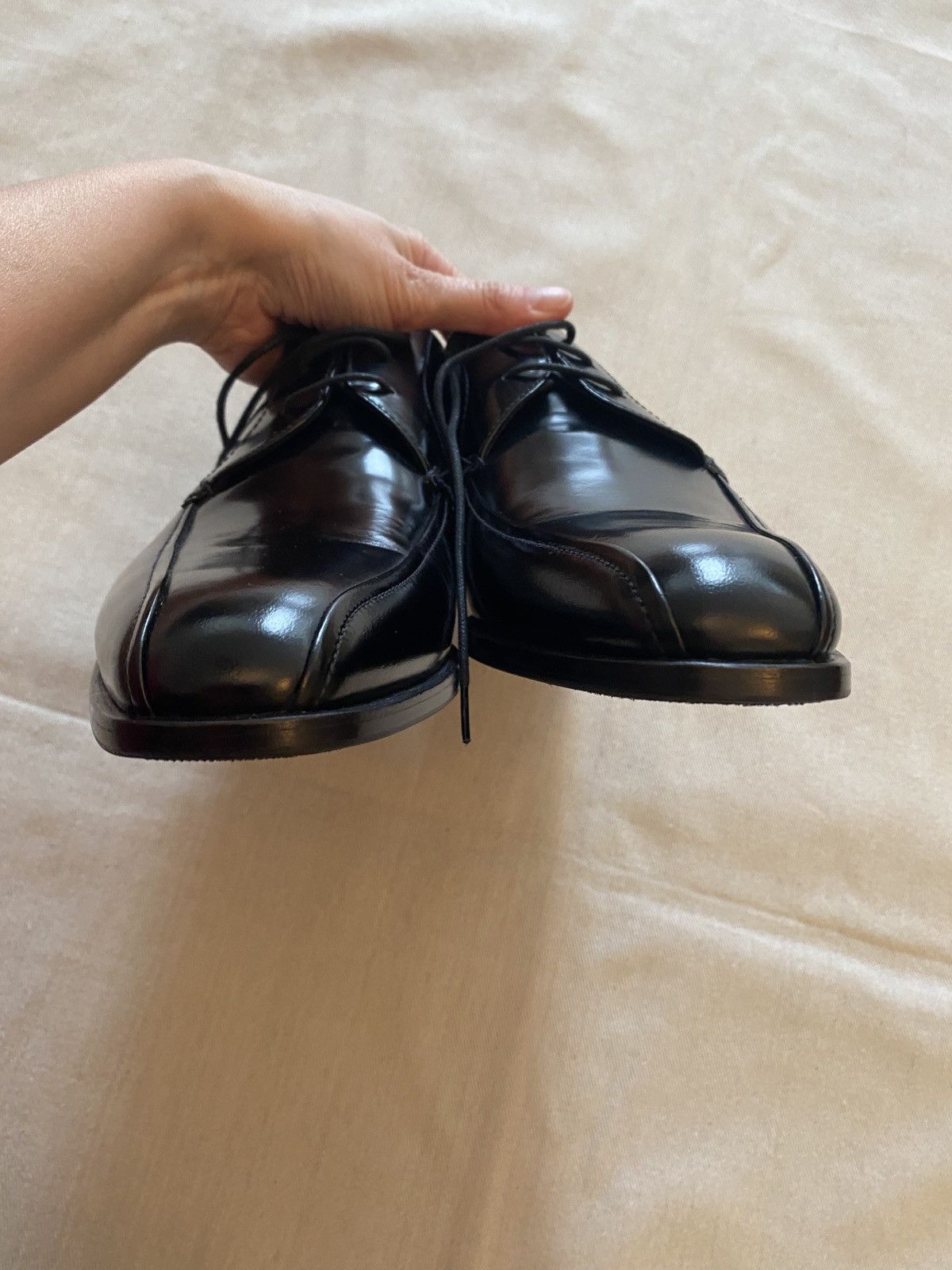 Prada Prada Black Leather Derby Size 10.5 NWT Size US 10.5 / EU 43-44 - 6 Thumbnail