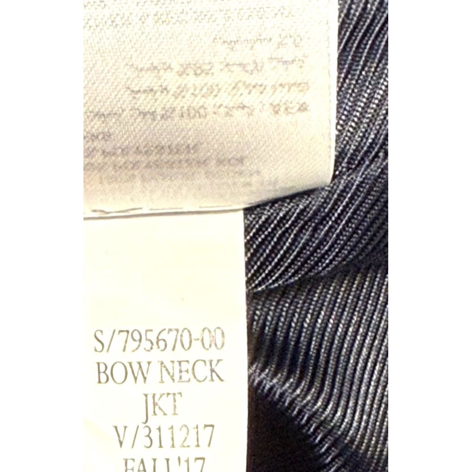 Banana Republic Banana Republic Blazer Womens Sz 0 Striped Bow Neck Zip NWT 68 Suit Size XS / US 0-2 / IT 36-38 - 7 Thumbnail
