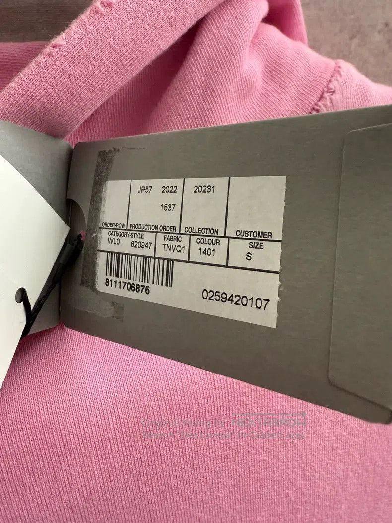 Balenciaga Balenciaga Pink Ink Printed Letter Hooded Sweatshirt Size US S / EU 44-46 / 1 - 8 Thumbnail