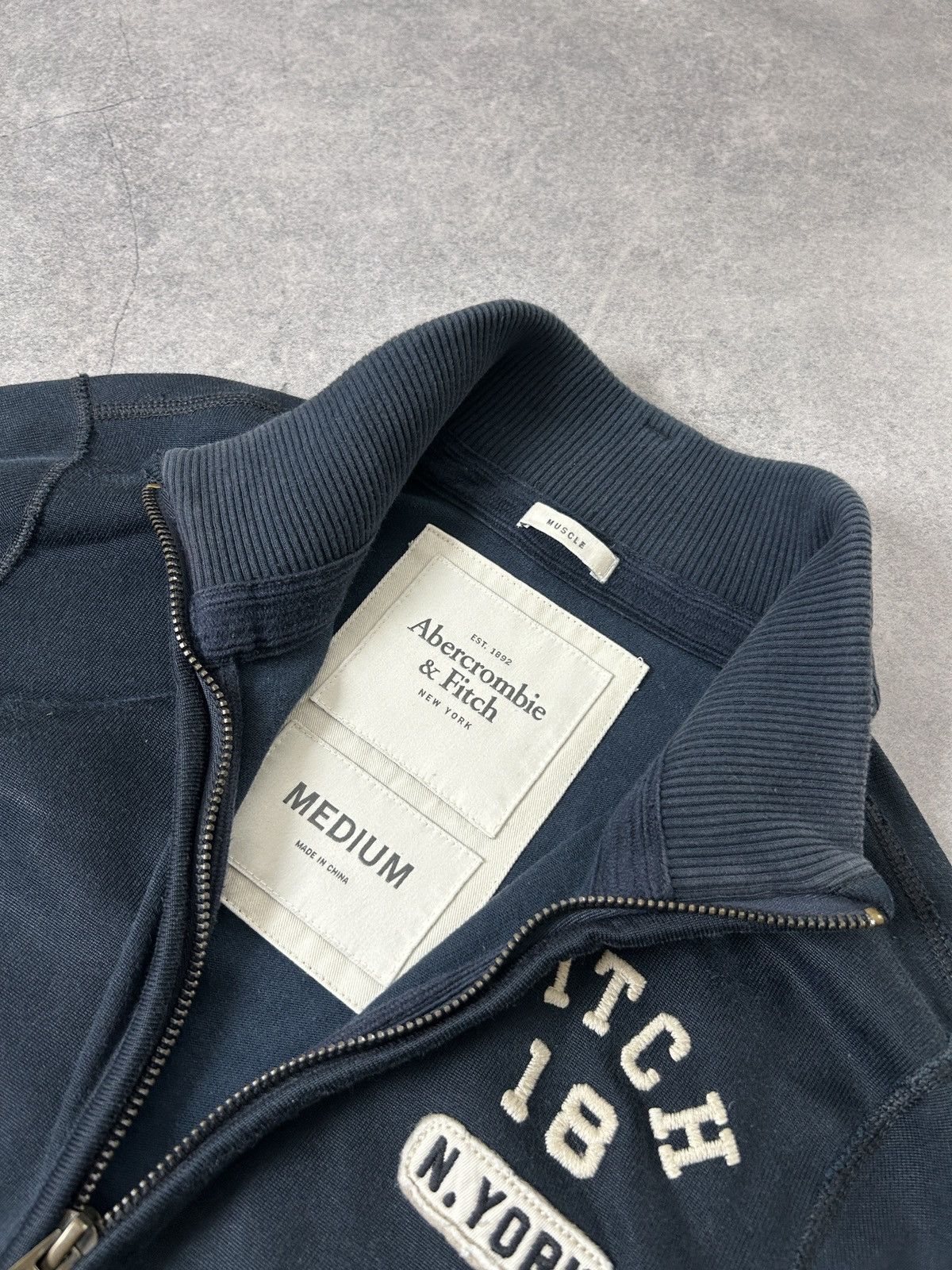 Abercrombie & Fitch Vintage Abercrombie Fitch y2k track blue jacket mens Size US M / EU 48-50 / 2 - 5 Thumbnail