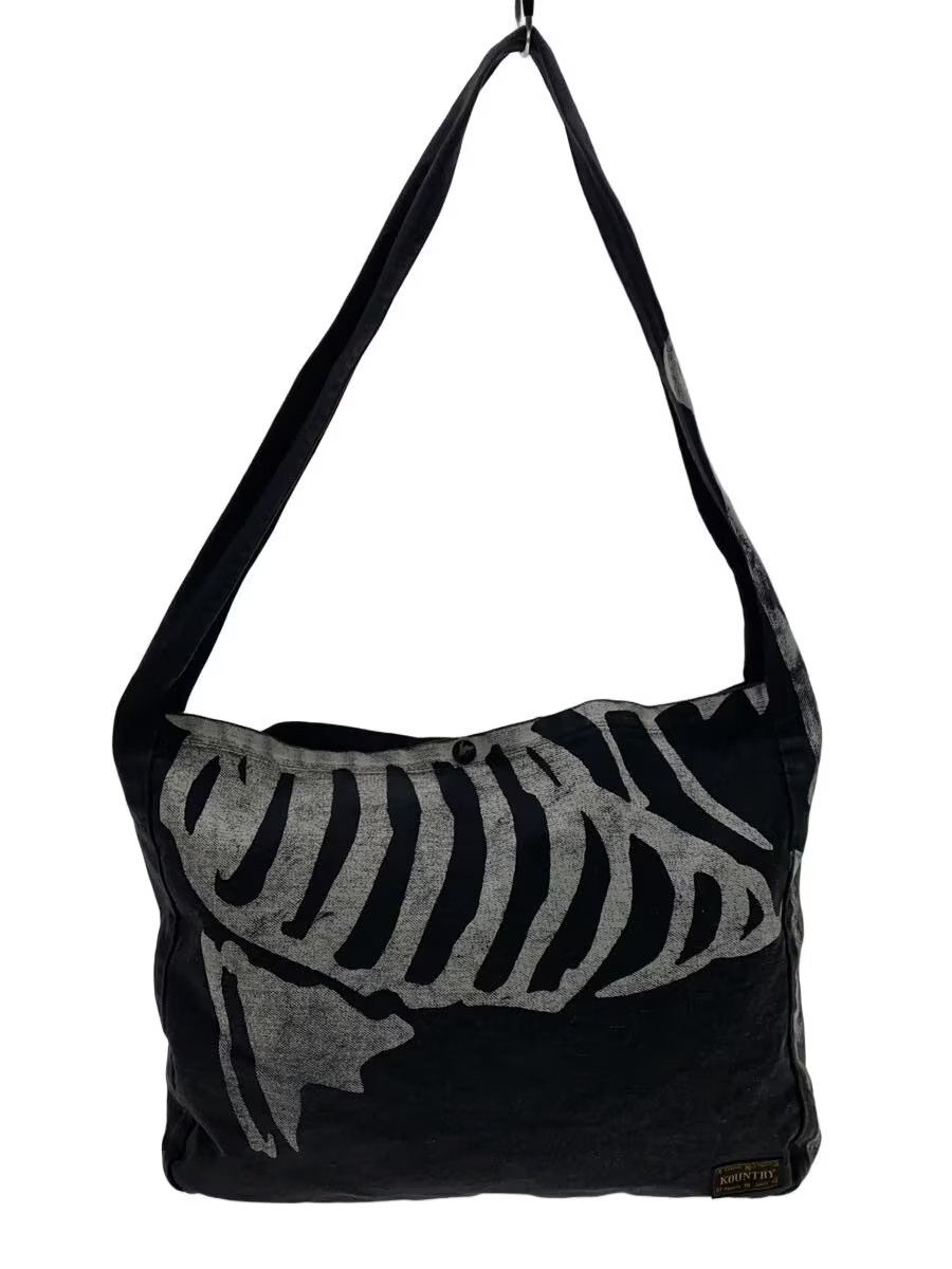 Kapital Bone Skeleton Canvas Shoulder Bag Size ONE SIZE - 1 Thumbnail