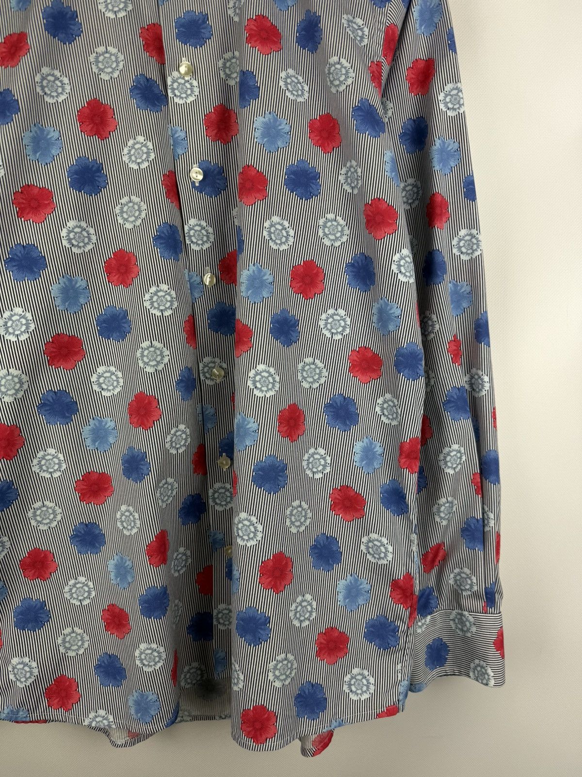 Eton Eton Contemporary Long Sleeve Floral Pattern Button Up Shirt Size US L / EU 52-54 / 3 - 6 Thumbnail