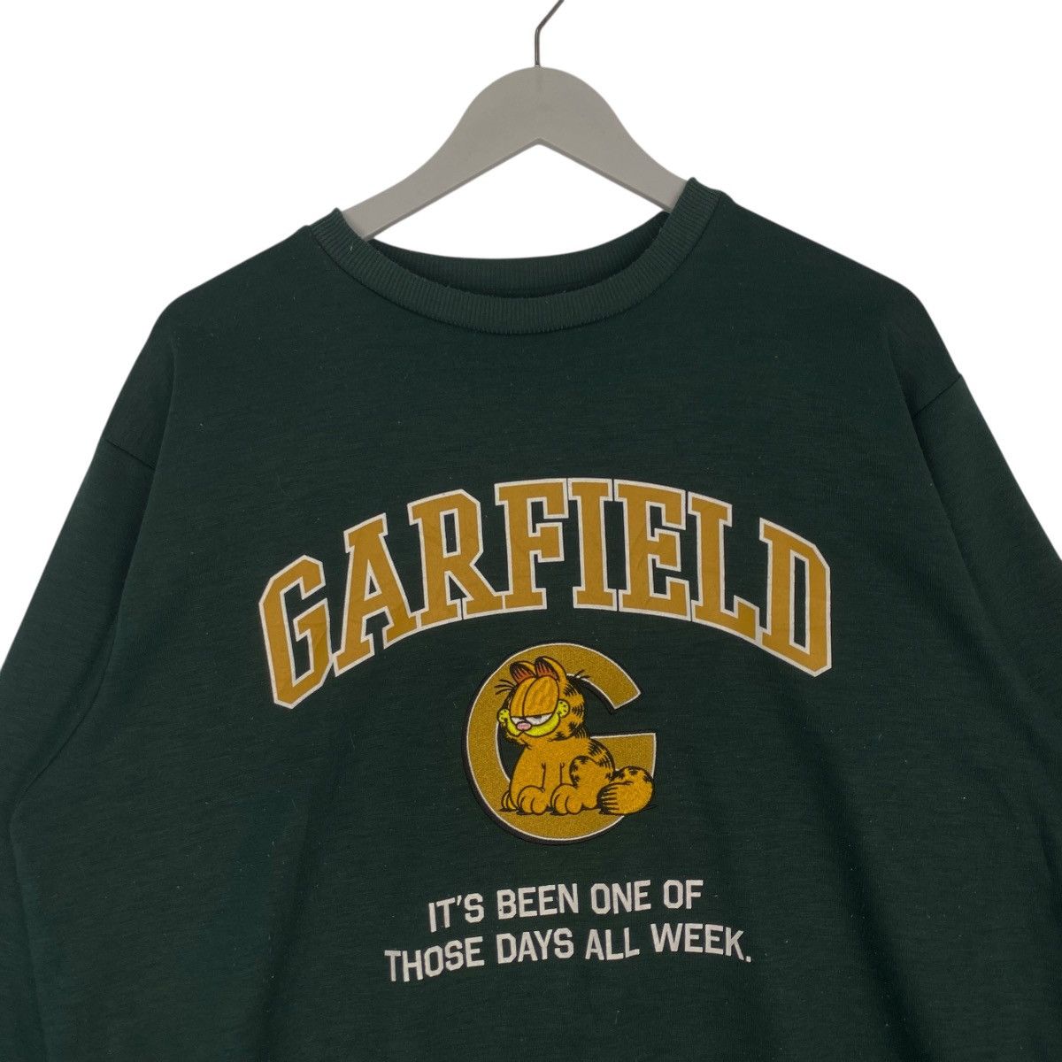 Other Vintage Garfield Big Printed Green Sweatshirt Crewneck SizeL Size US L / EU 52-54 / 3 - 4 Thumbnail