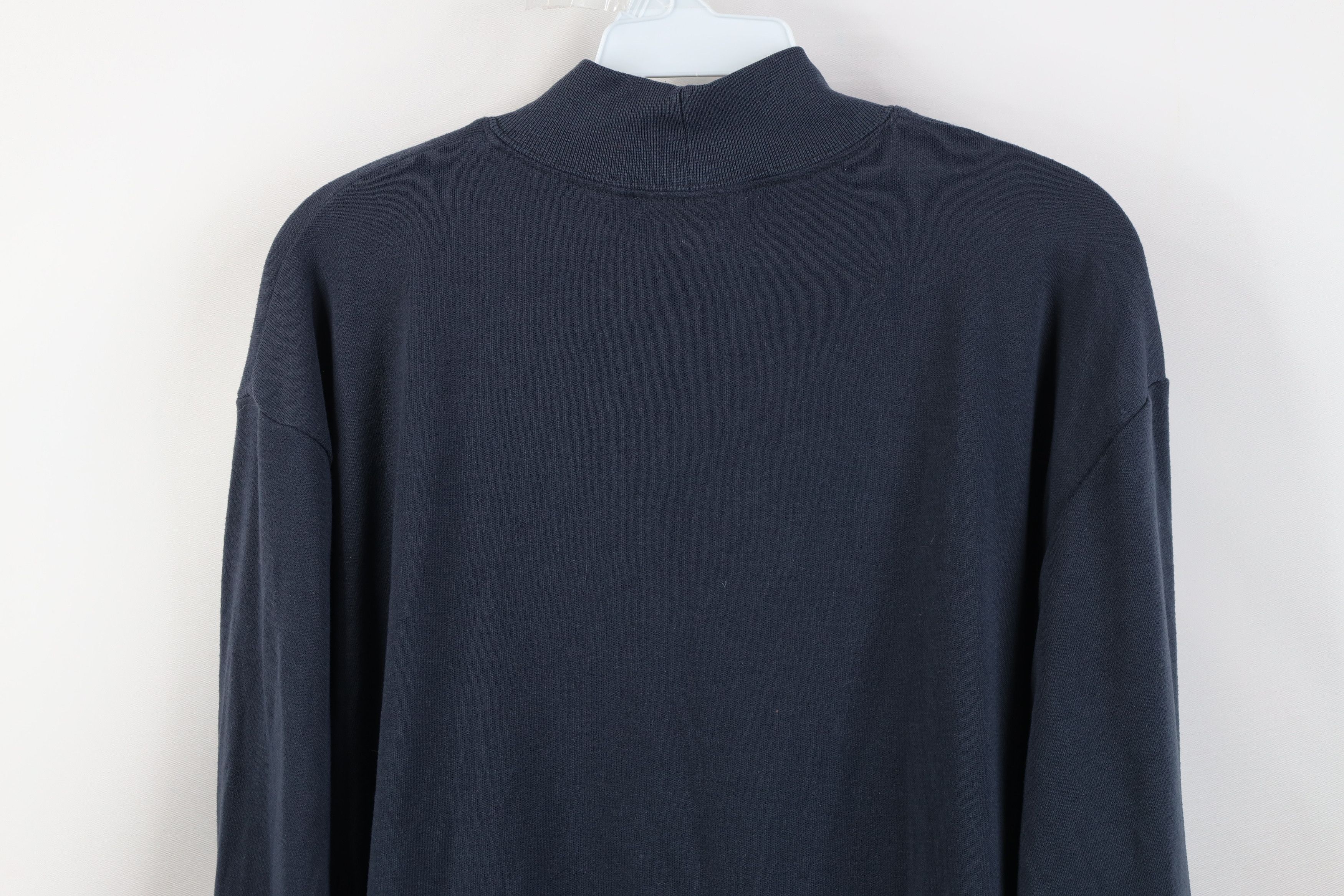 Reebok Vintage 90s Reebok Knit Mock Neck Long Sleeve T-Shirt USA Size US L / EU 52-54 / 3 - 14 Thumbnail