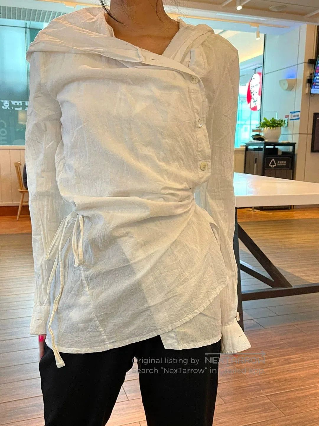 Ann Demeulemeester Ann Demeulemeester Double-breasted Hooded Shirt. Size S / US 4 / IT 40 - 4 Thumbnail
