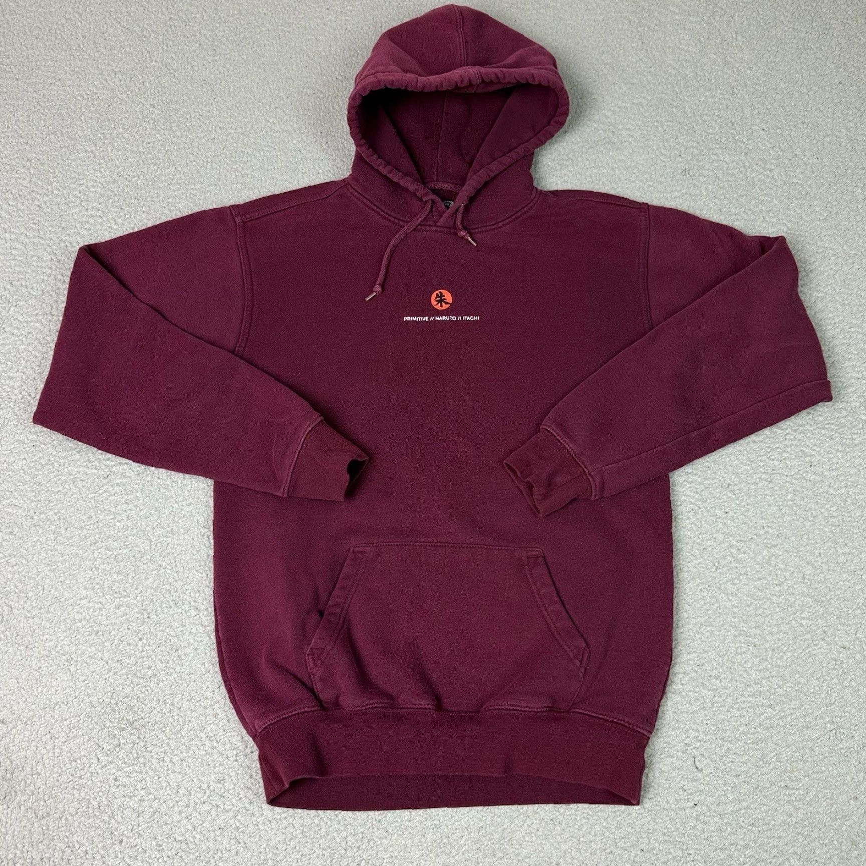 Primitive Naruto Shippuden Primitive Hoodie Mens Small Itachi Maroon Pullover Long Sleeve Size US S / EU 44-46 / 1 - 3 Thumbnail