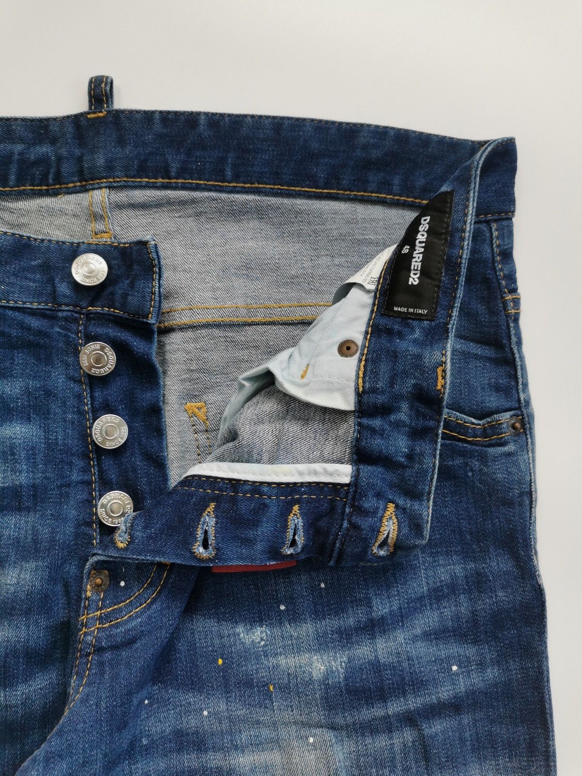 Dsquared2 Dsquared2 Patchwork Paint Skater Jeans Size US 34 / EU 50 - 6 Thumbnail