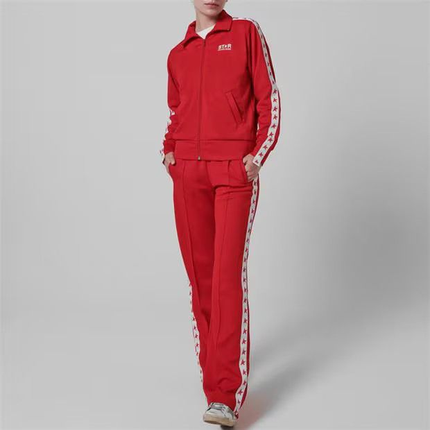 Golden Goose o1g2r1mq1024 Tracksuit Bottoms in Red & White Size 25" / US 0 / IT 36 - 10 Thumbnail