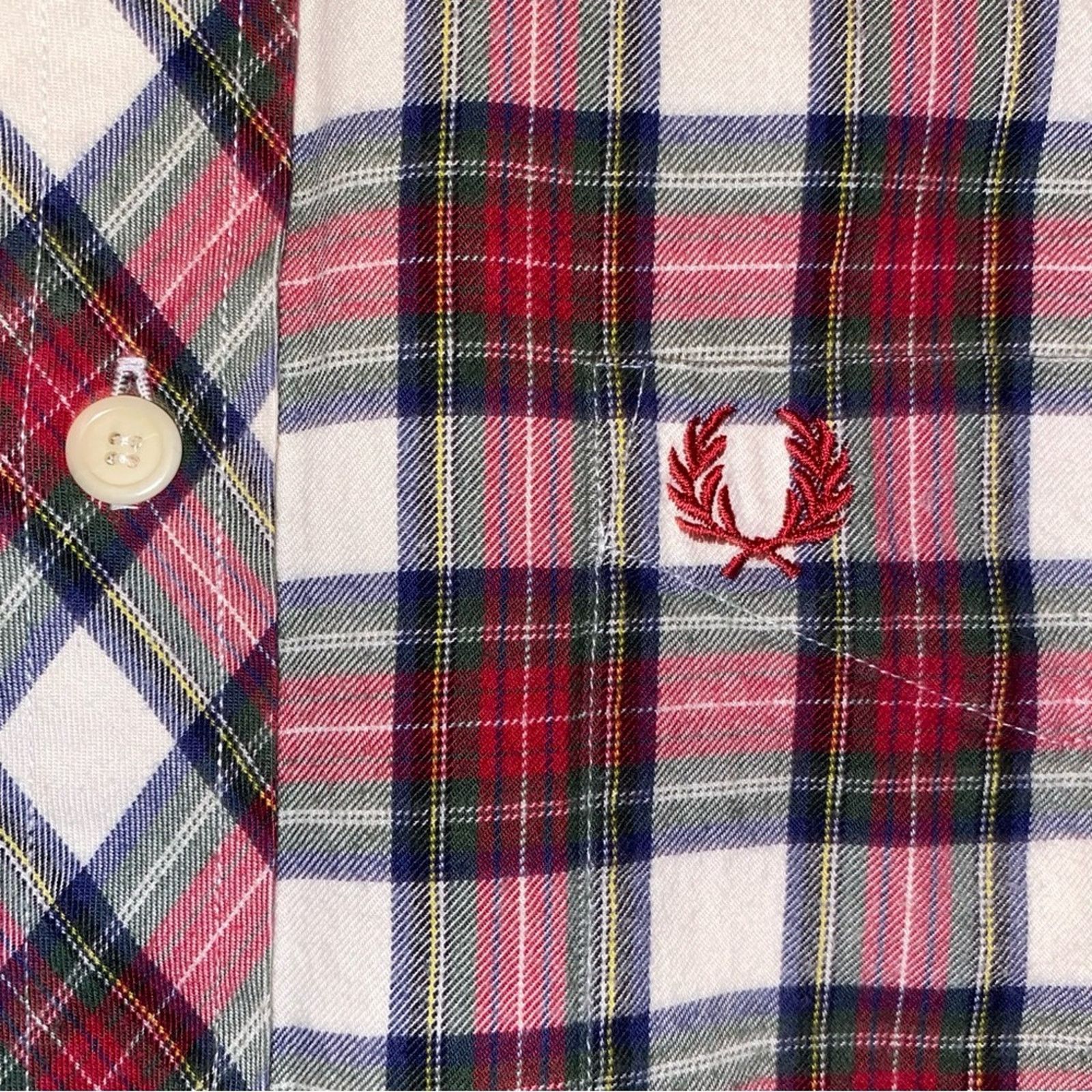 Fred Perry Fred Perry $275 Red White Plaid Flannel Button Down Shirt S Size US S / EU 44-46 / 1 - 9 Thumbnail