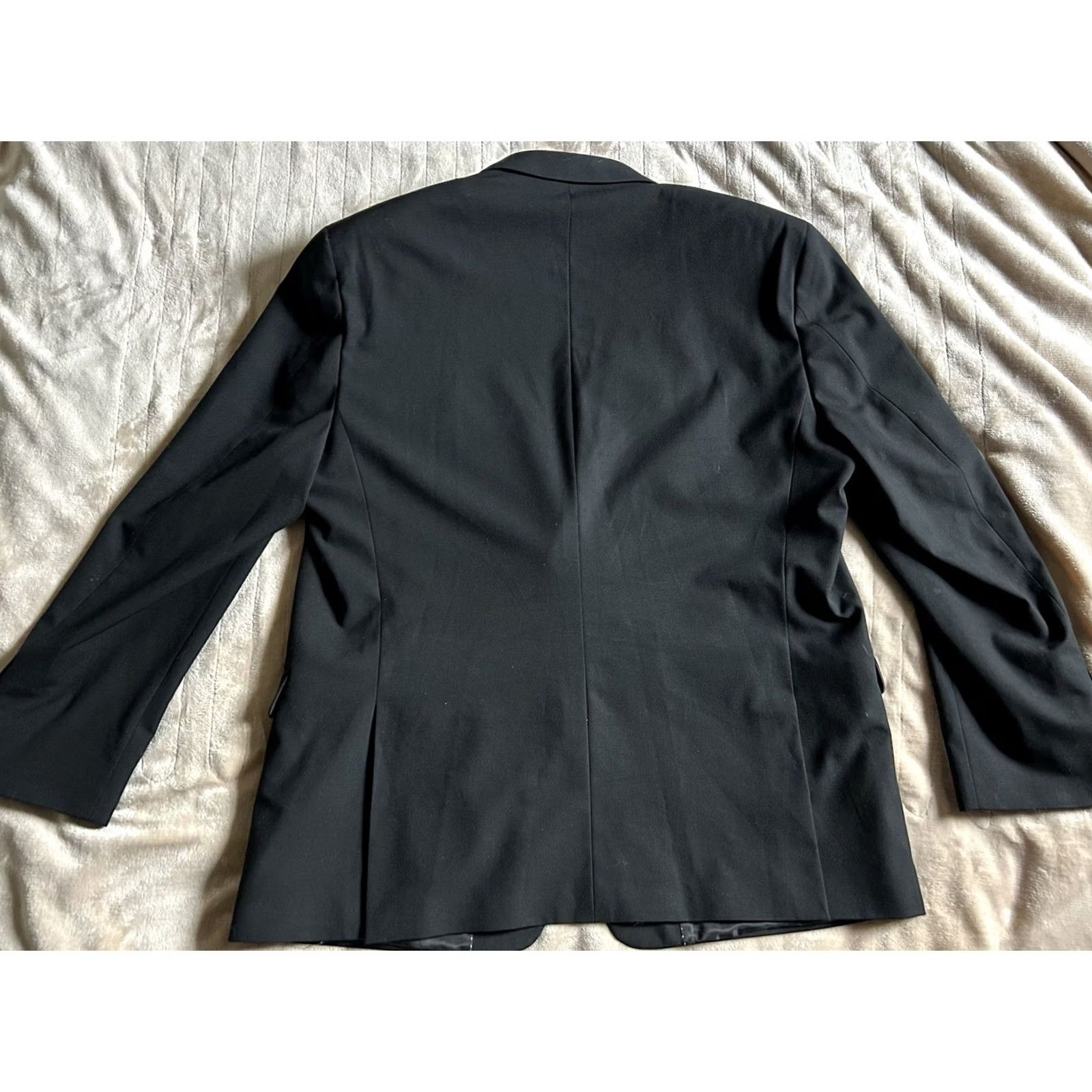 Tommy Hilfiger Tommy Hilfiger Black Blazer Mens 46R Sport Coat Two-Button Jacket Notch Lapel Four-Button Sleeve Double-Vented Regular Fit Dress Coat Size 46R - 2 Thumbnail