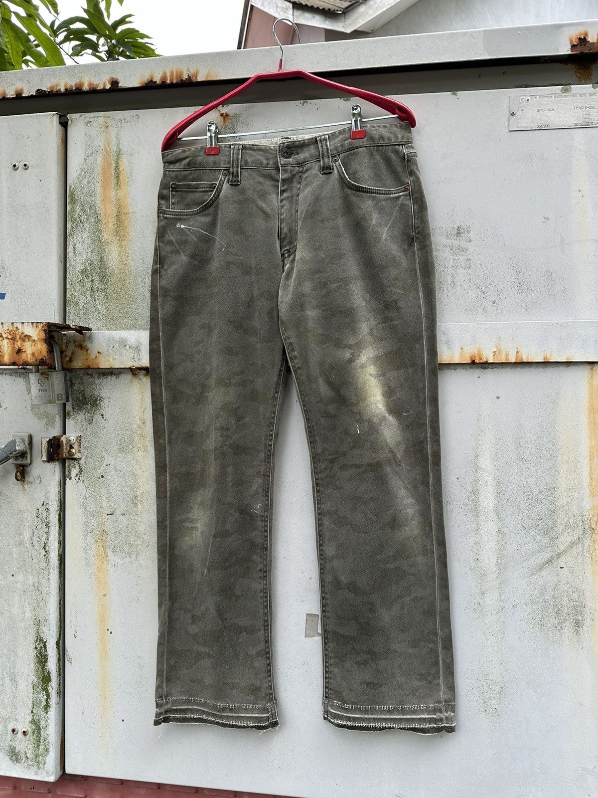 Vintage 👹Vintage THRASHED Carters Camo Jeans Size US 30 / EU 46 - 2 Thumbnail