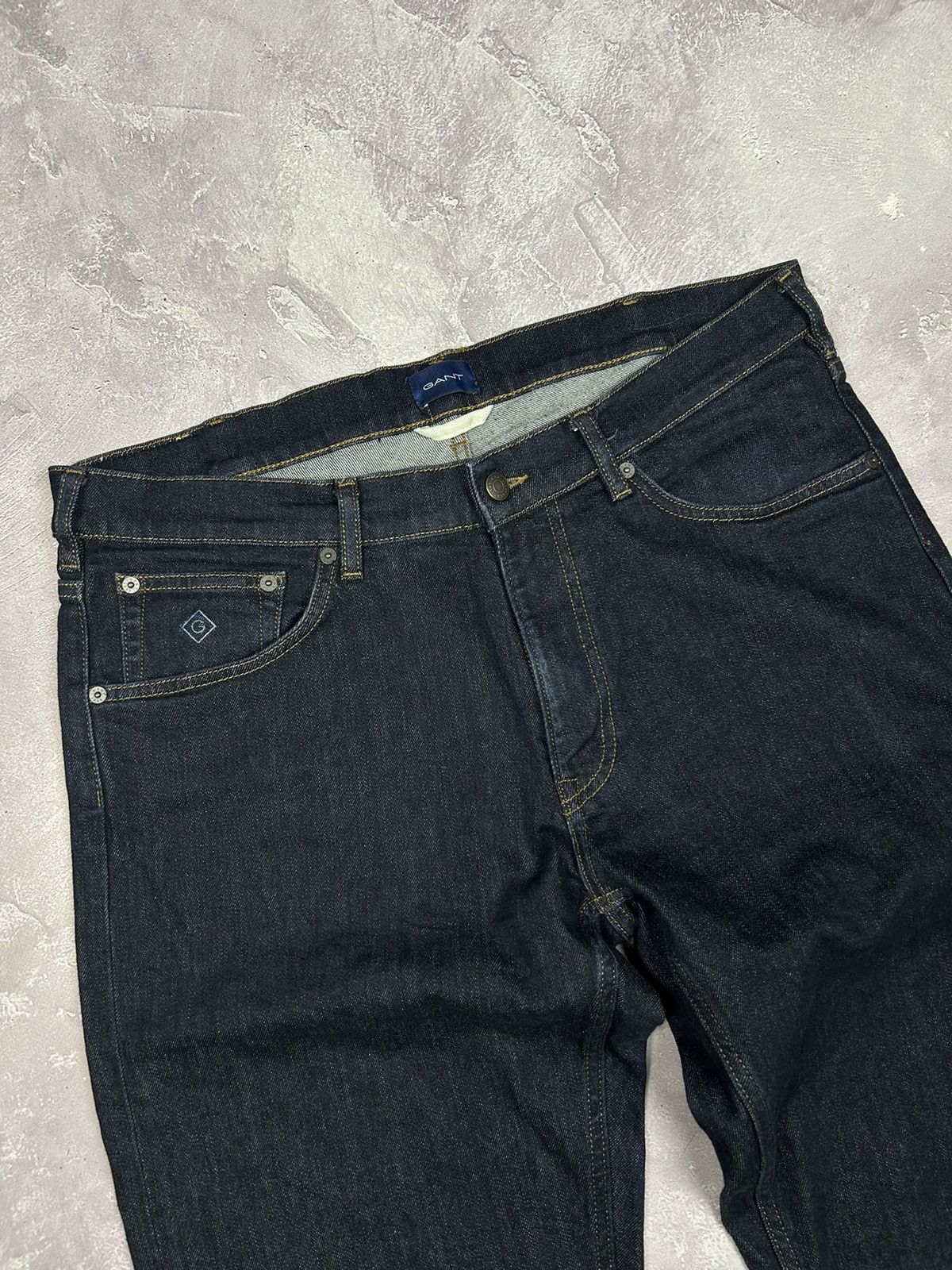 Gant GANT Regular Fit Dark Blue Jeans W36 L34 Size US 36 / EU 52 - 6 Thumbnail