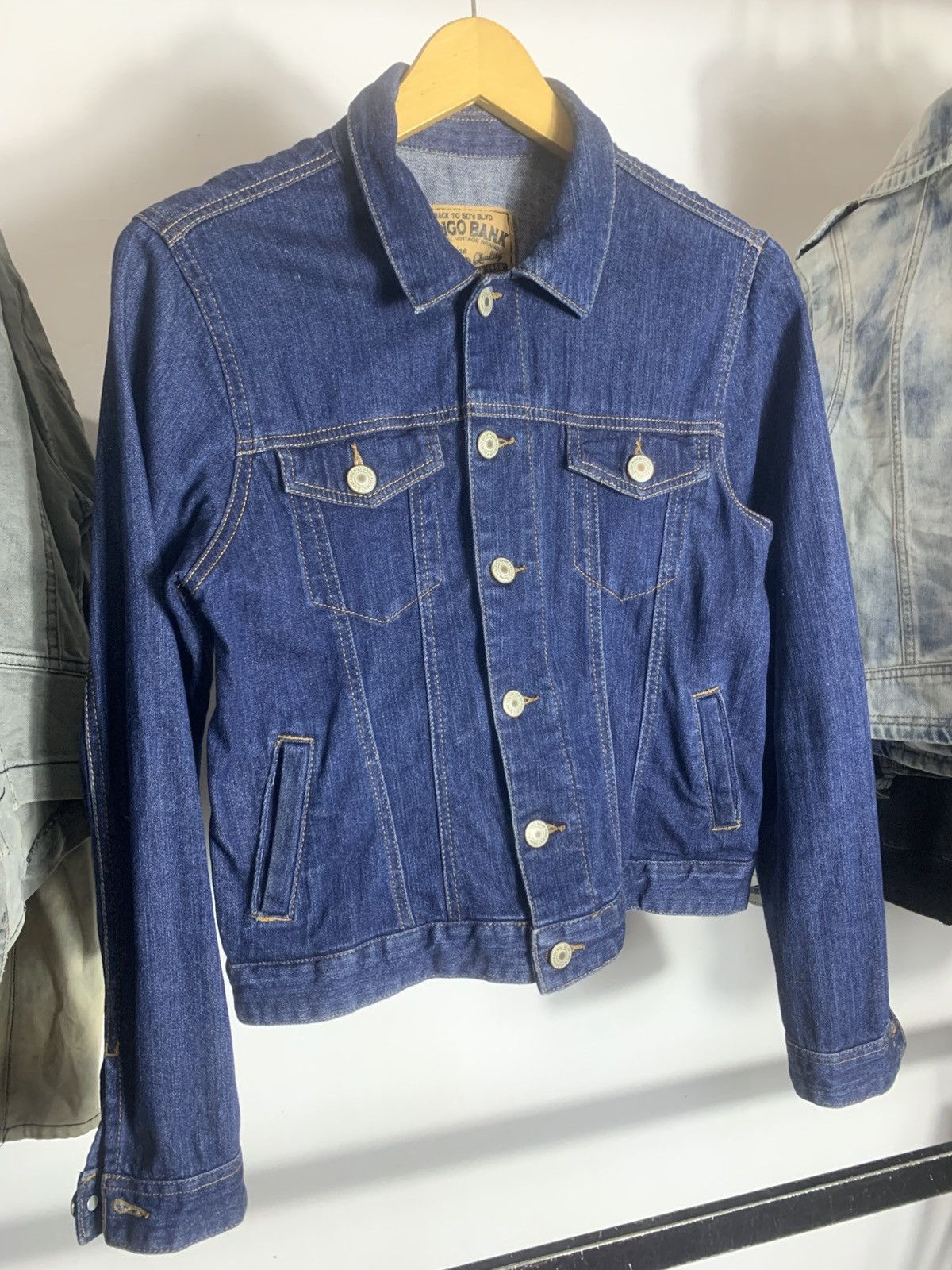 Vintage Indigobank Jeans Jacket Size US S / EU 44-46 / 1 - 2 Thumbnail