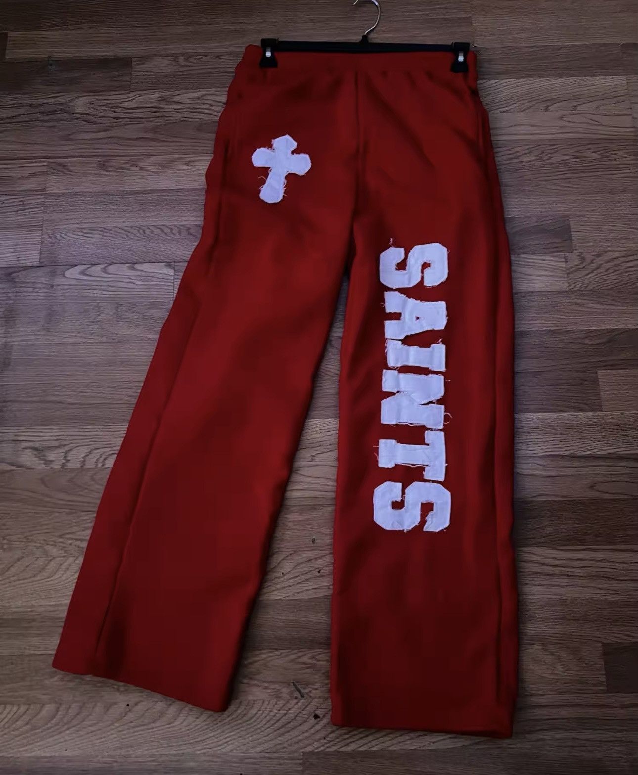 Y2K street style pants red