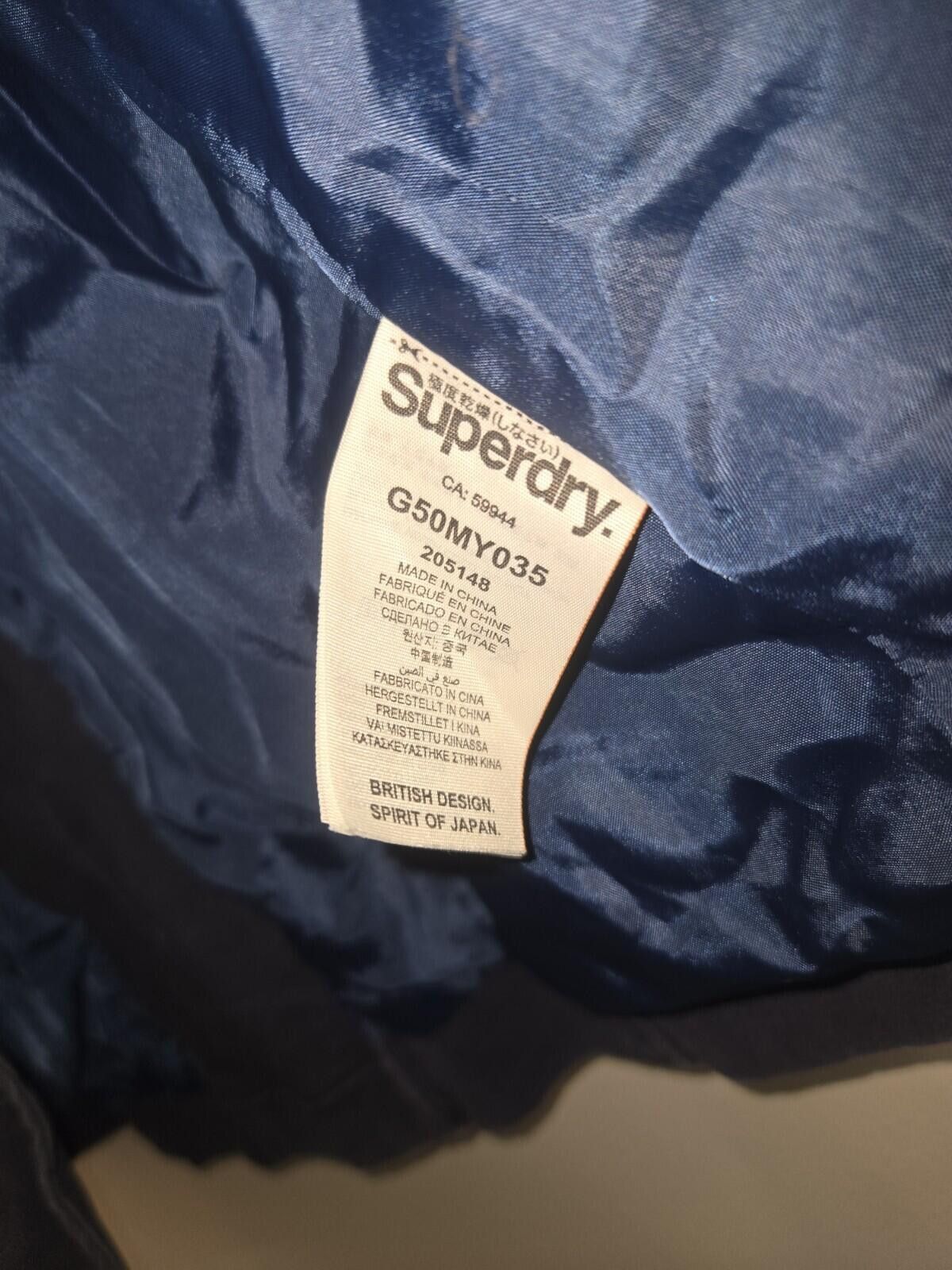 Superdry SUPERDRY Women's Navy Blue Pea Coat Size Small No Belt Size S / US 4 / IT 40 - 8 Thumbnail