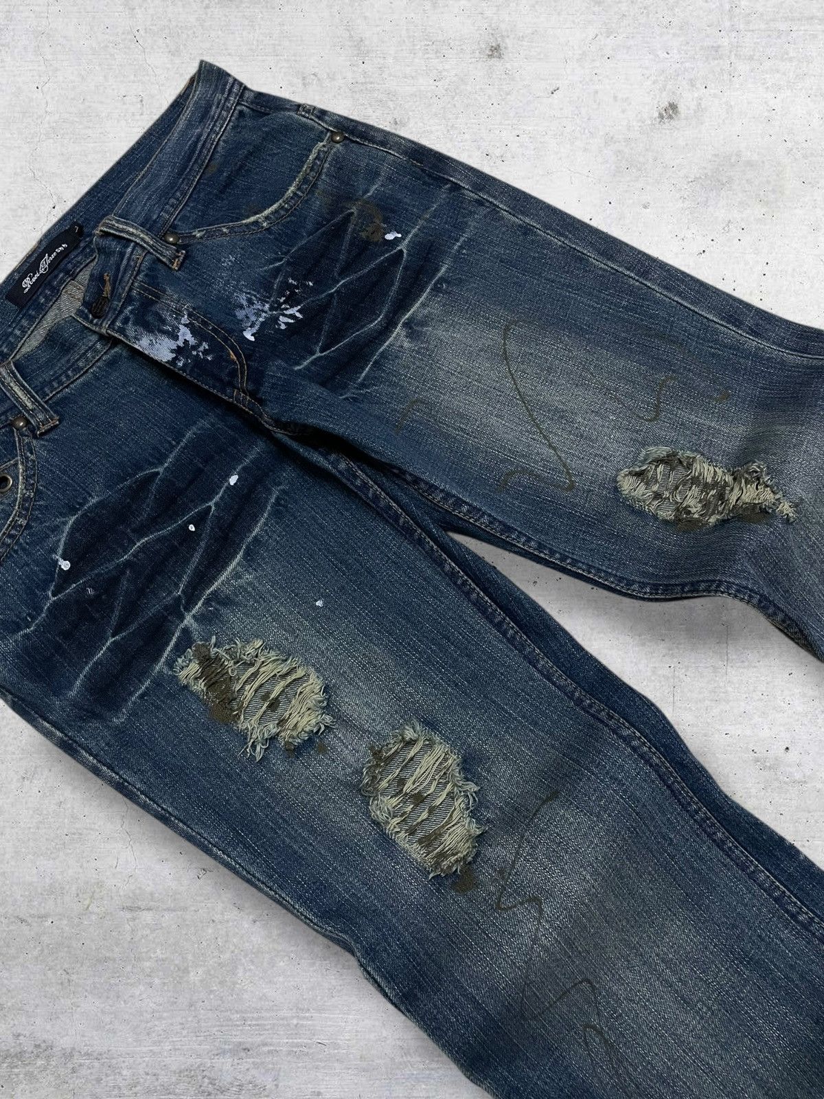 Tornado Mart OG JAPAN SPLASH FLARED AESTHETIC ROOT THREE 90S DESIGNER Size US 32 / EU 48 - 8 Thumbnail
