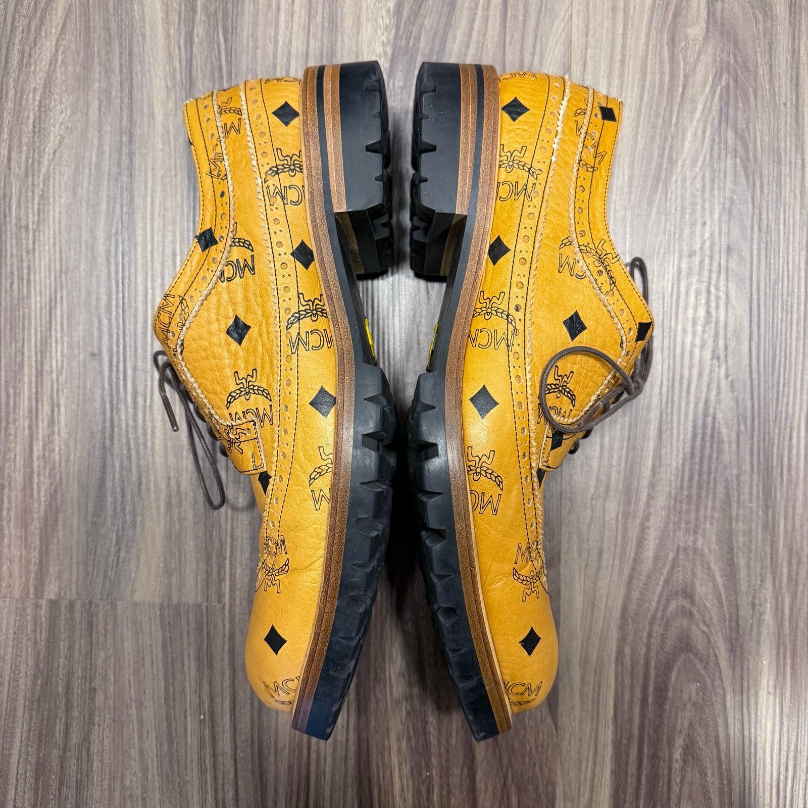MCM Super Rare MCM x Phenomenon Leather Derby Shoes | Vibram Size US 9 / EU 42 - 5 Thumbnail