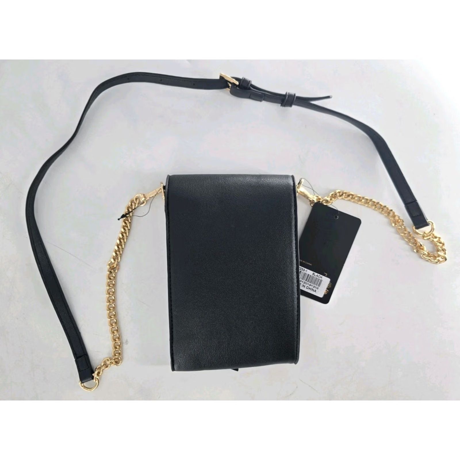 Vintage Becool Crossbody Bag Black Brass Ring Ring Phone Case Clutch Mini NWT Leather Faux Leather Detachable Strap Womens Size ONE SIZE - 3 Thumbnail