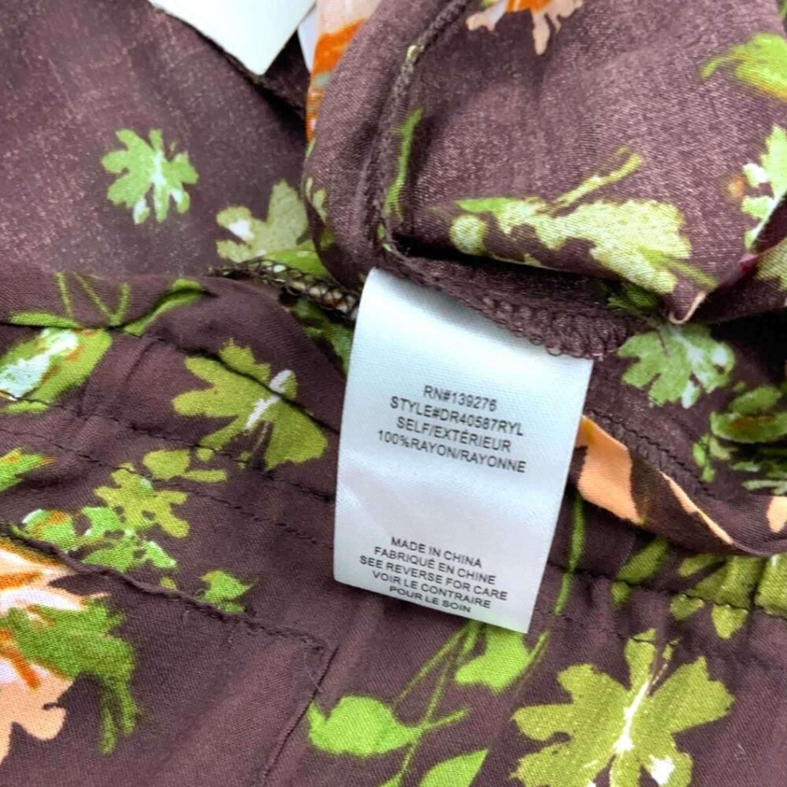 Other DR2 Daniel Rainn Lightweight Brown Floral Shorts Large NWT Size 28" / US 6 / IT 42 - 4 Thumbnail