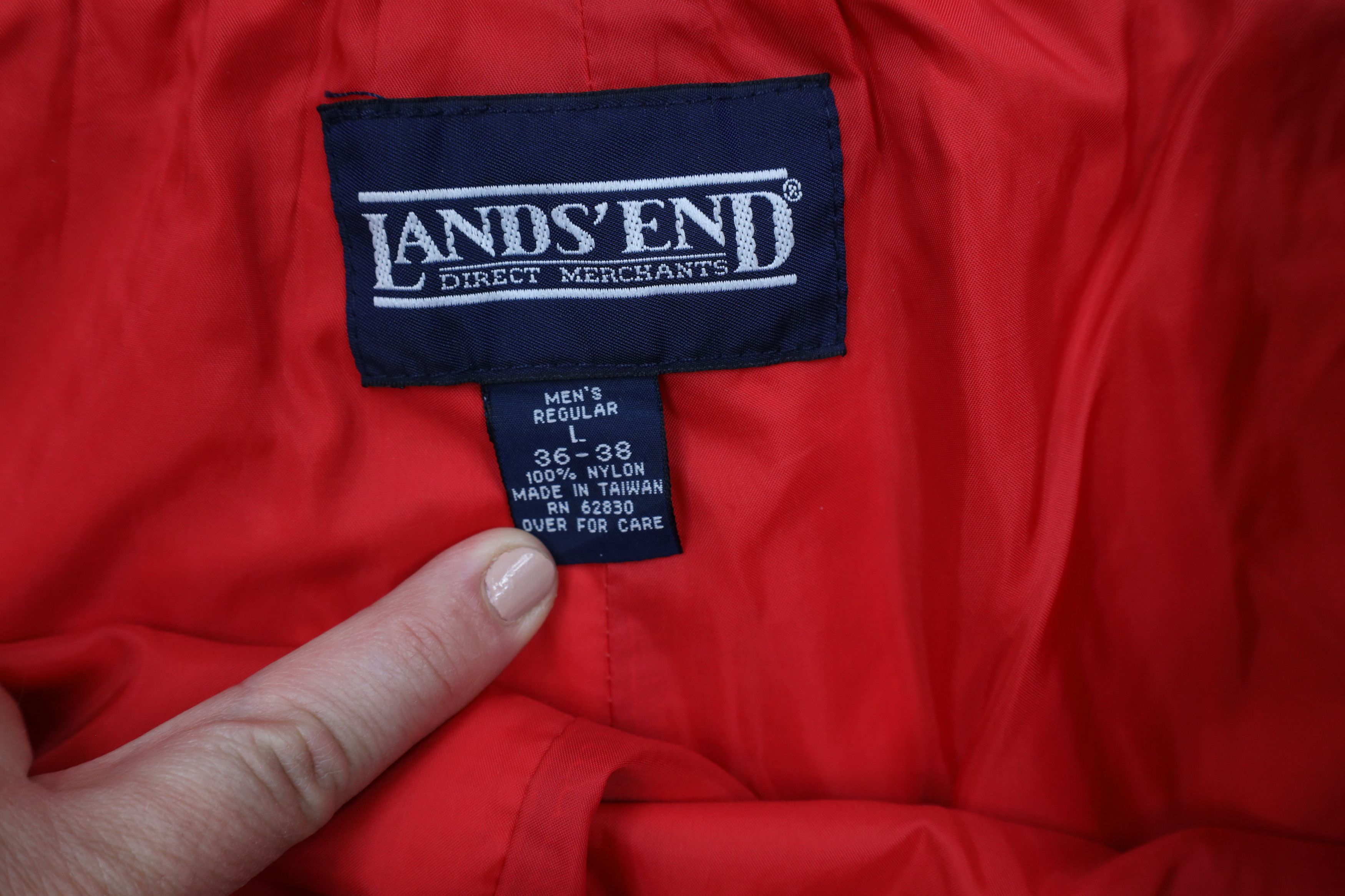 Lands' End × Vintage Vintage 90s Lands End Blank Waterproof Rain Joggers Pants Size US 36 / EU 52 - 9 Thumbnail