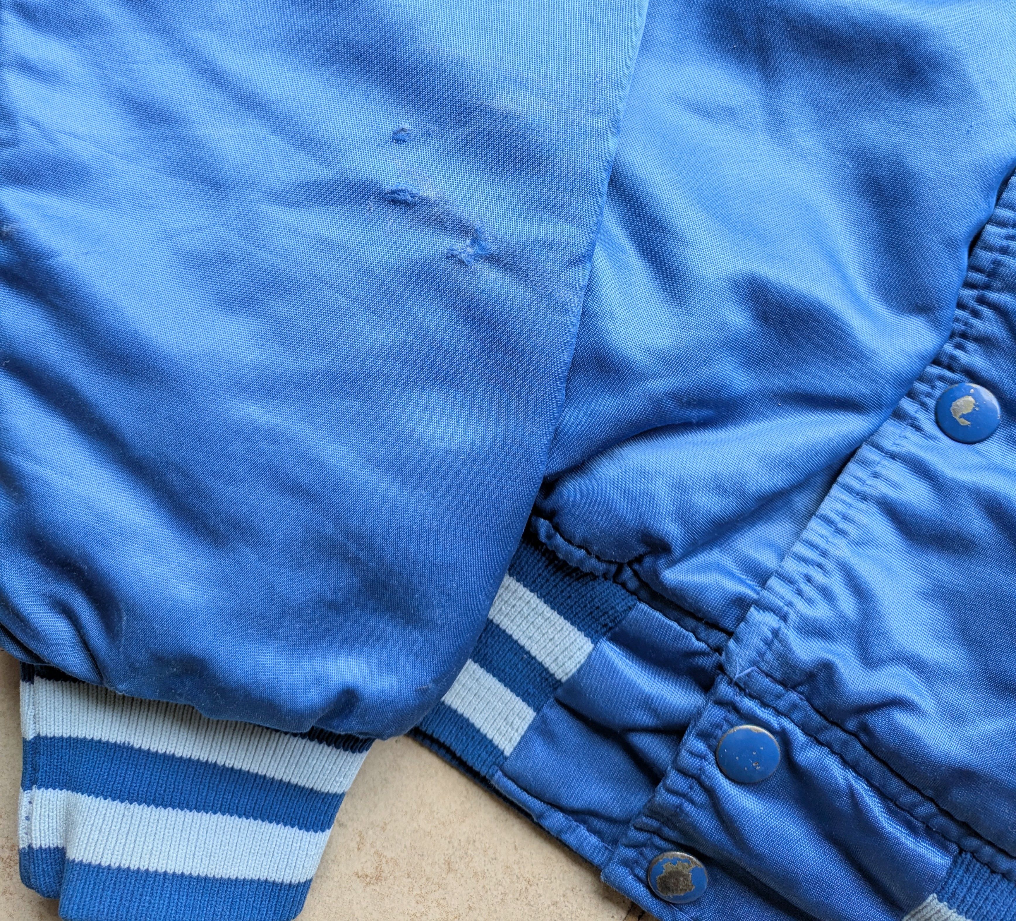 Starter LA Dodgers 80s STARTER satin bomber jacket L blue MLB vtg Size US L / EU 52-54 / 3 - 4 Thumbnail