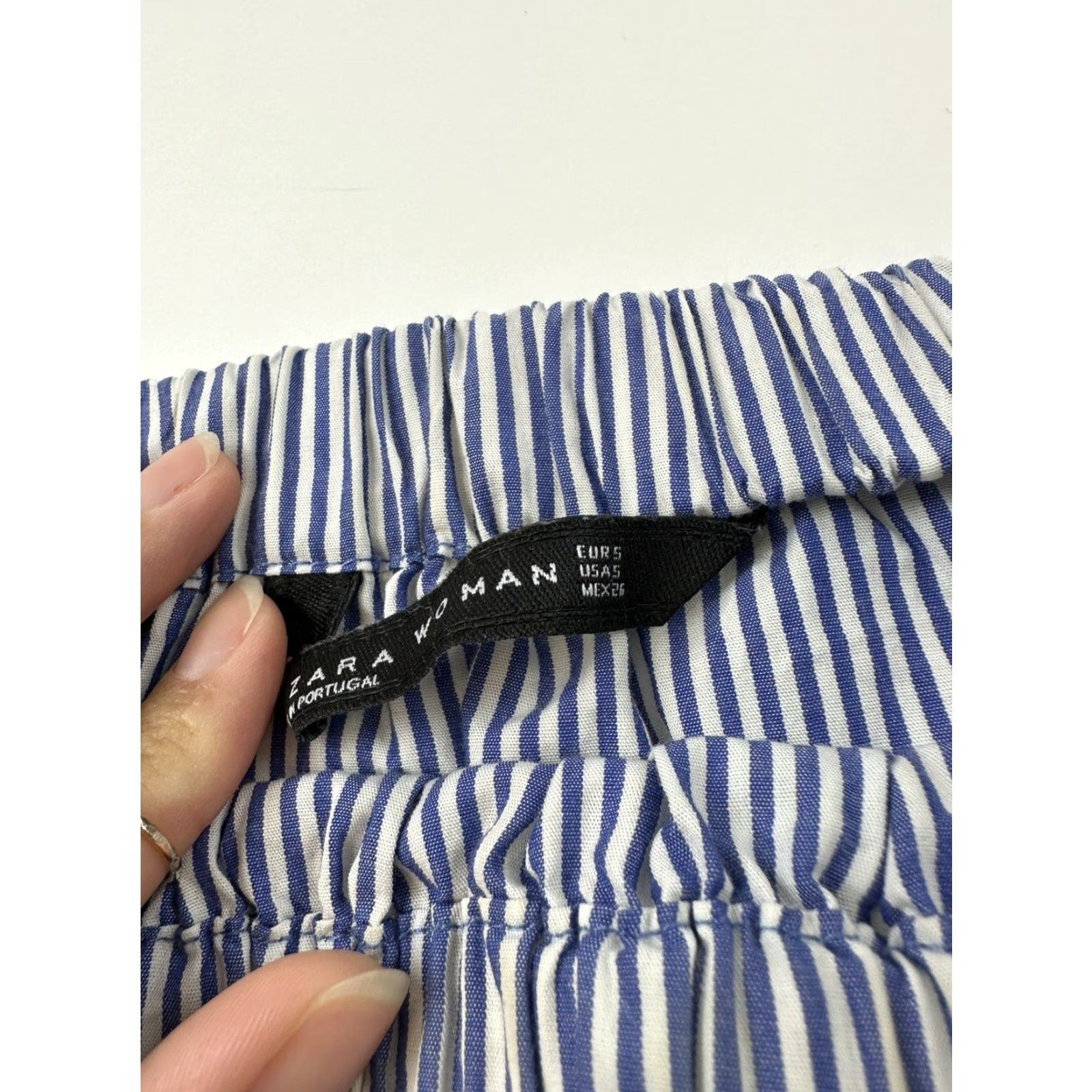 Zara Zara Blouse Women’s Small Striped Off The Shoulder Size S / US 4 / IT 40 - 3 Thumbnail