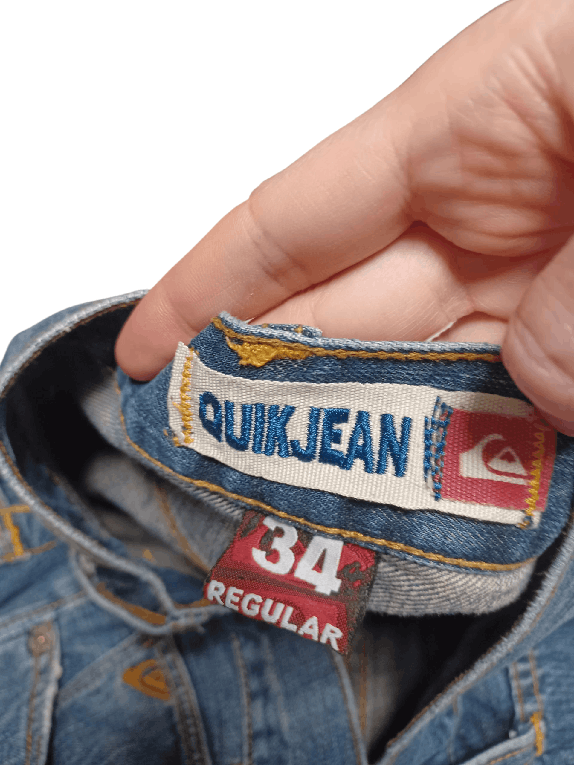 Quiksilver QUIKJEAN QUIKSILVER VINTAGE SK8 JEANS DENIM Size US 34 / EU 50 - 4 Thumbnail