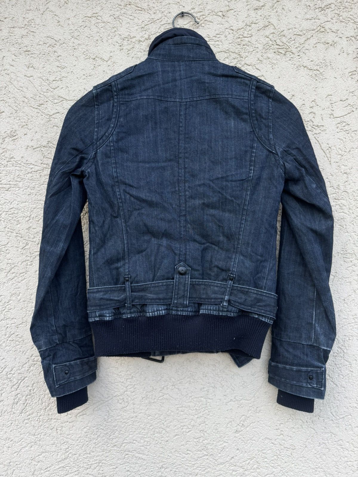 Undercover Vintage 90s Denim Bandage Bomber Jacket Size US S / EU 44-46 / 1 - 6 Thumbnail