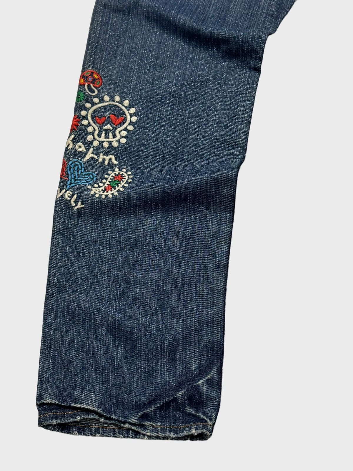 Hysteric Glamour Rough Natural Charm Embroidery Junya Watanabe Style Denim Size US 30 / EU 46 - 10 Thumbnail