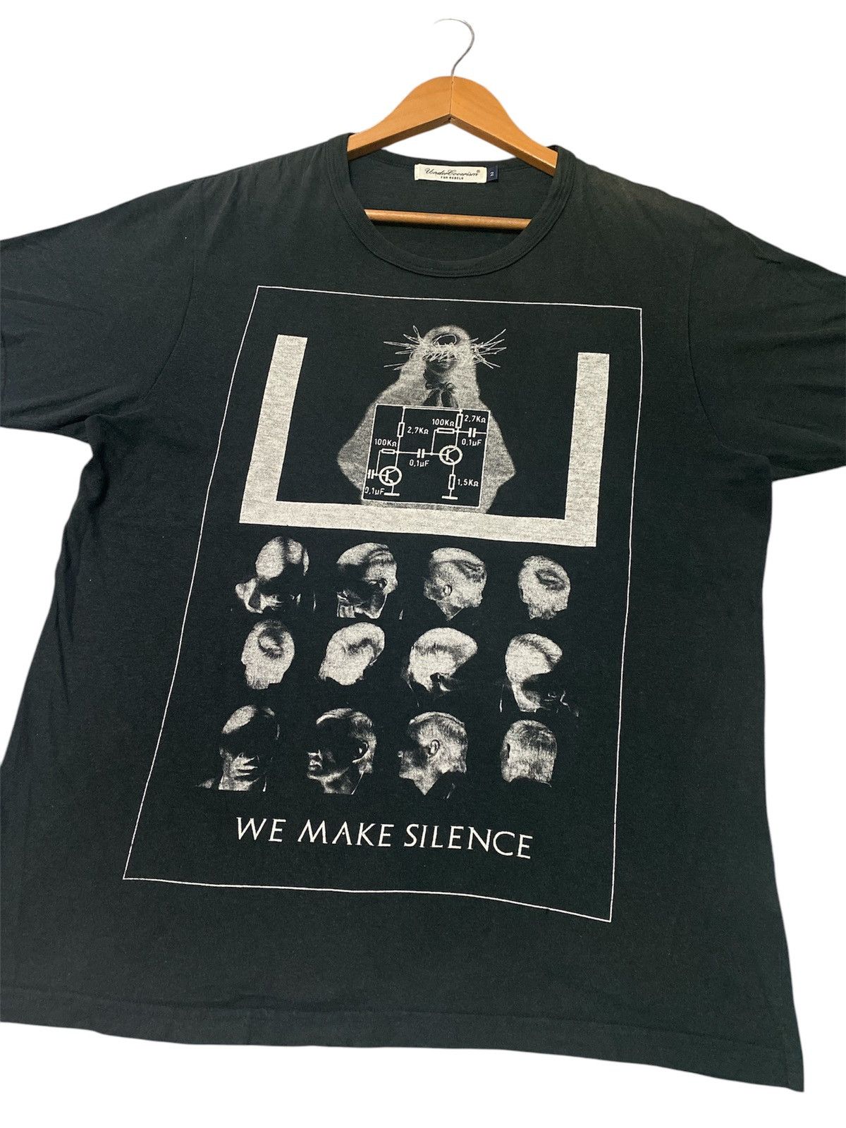 Japanese Brand × Undercover × Vintage ‼️RARE‼️UNDERCOVER “WE MAKE SILENCE” VINTAGE SHIRT TEE🔥 Size US L / EU 52-54 / 3 - 4 Thumbnail