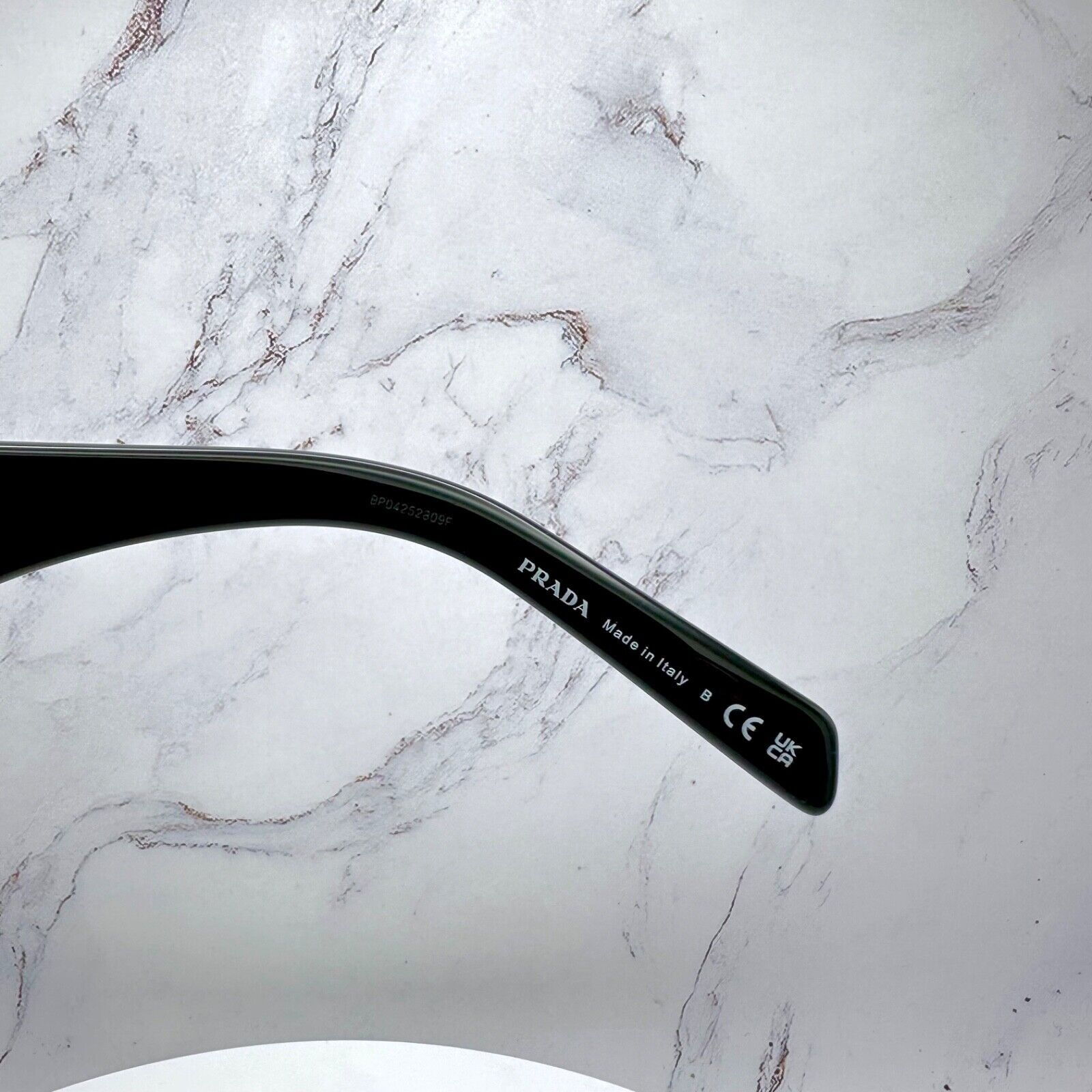 Prada New Prada Sunglasses Black Square Oversized Triangle Plaque Size ONE SIZE - 8 Thumbnail
