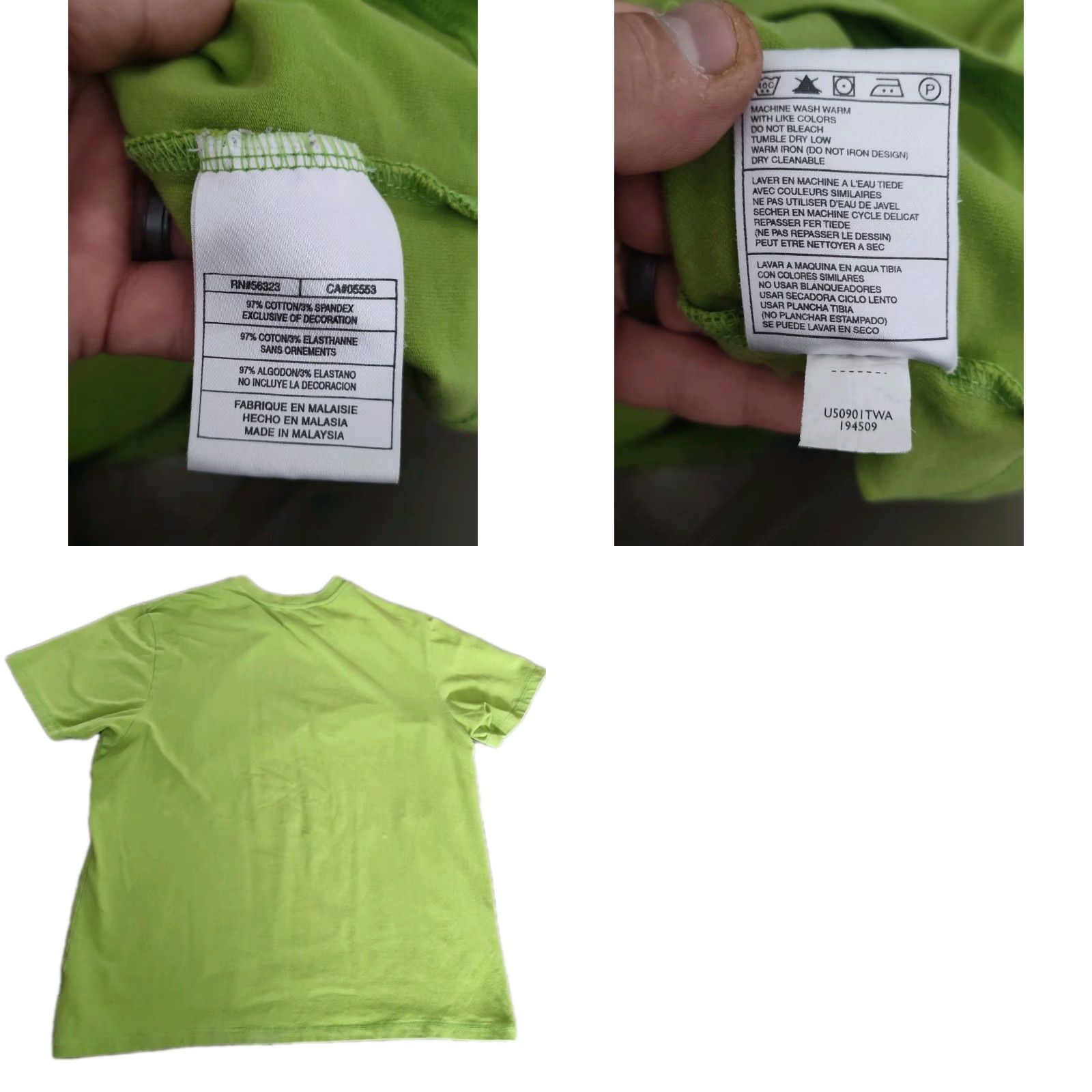 Nike VINTAGE Nike Men's Tee Shirt Lime Green Solid Pocket Stretch Tee Shirt Size US M / EU 48-50 / 2 - 8 Thumbnail