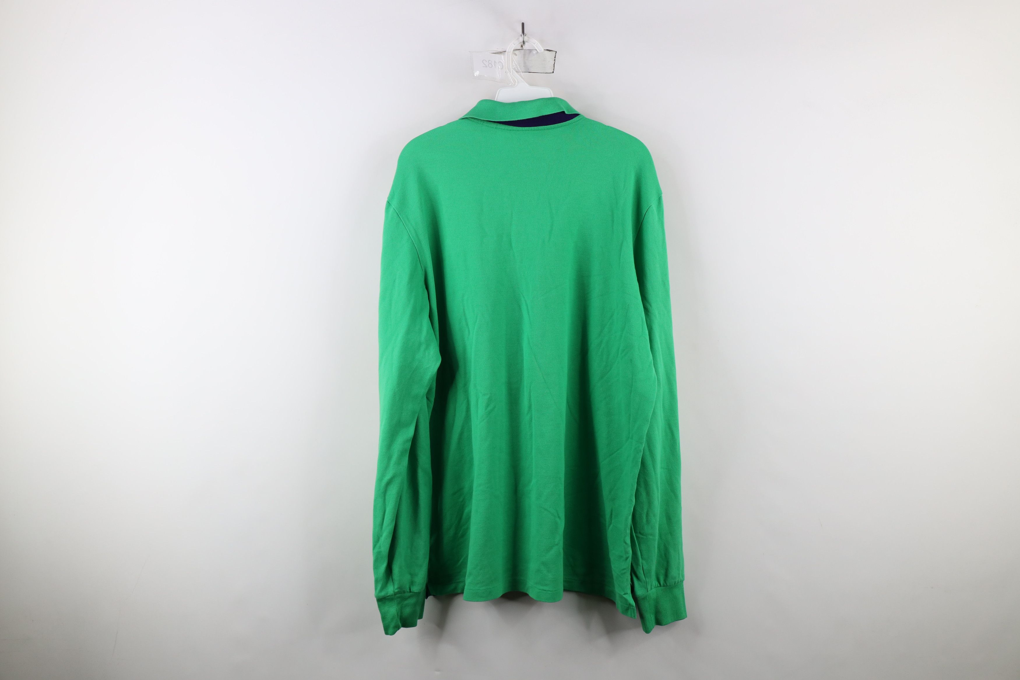 Ralph Lauren × Vintage Polo Golf Ralph Lauren Cotton Long Sleeve Polo Shirt Green Size US XL / EU 56 / 4 - 11 Thumbnail