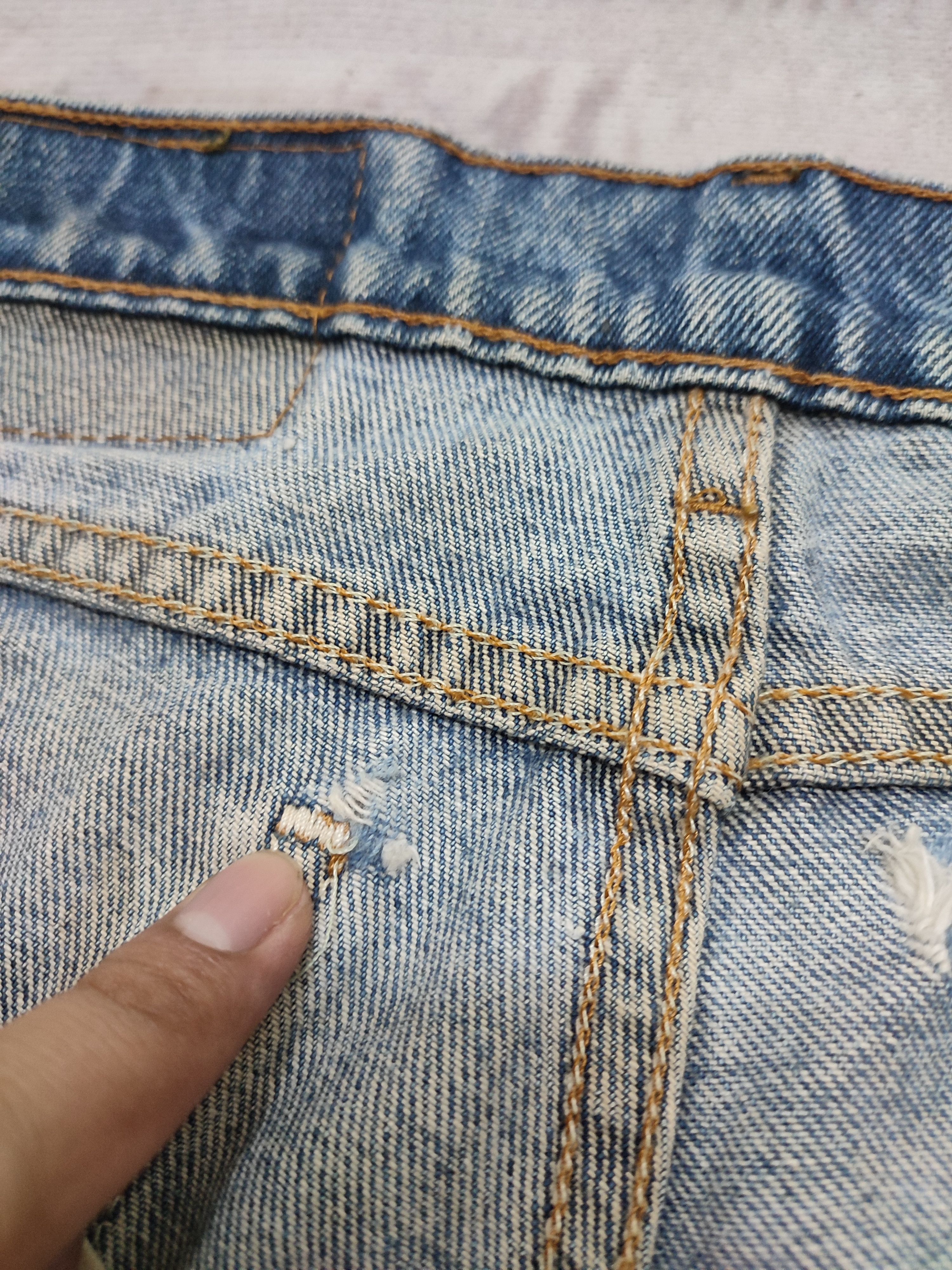 Levi's 💥 Vintage 💥550 Levi's Orange Tag Distressed Denim Size US 36 / EU 52 - 10 Thumbnail