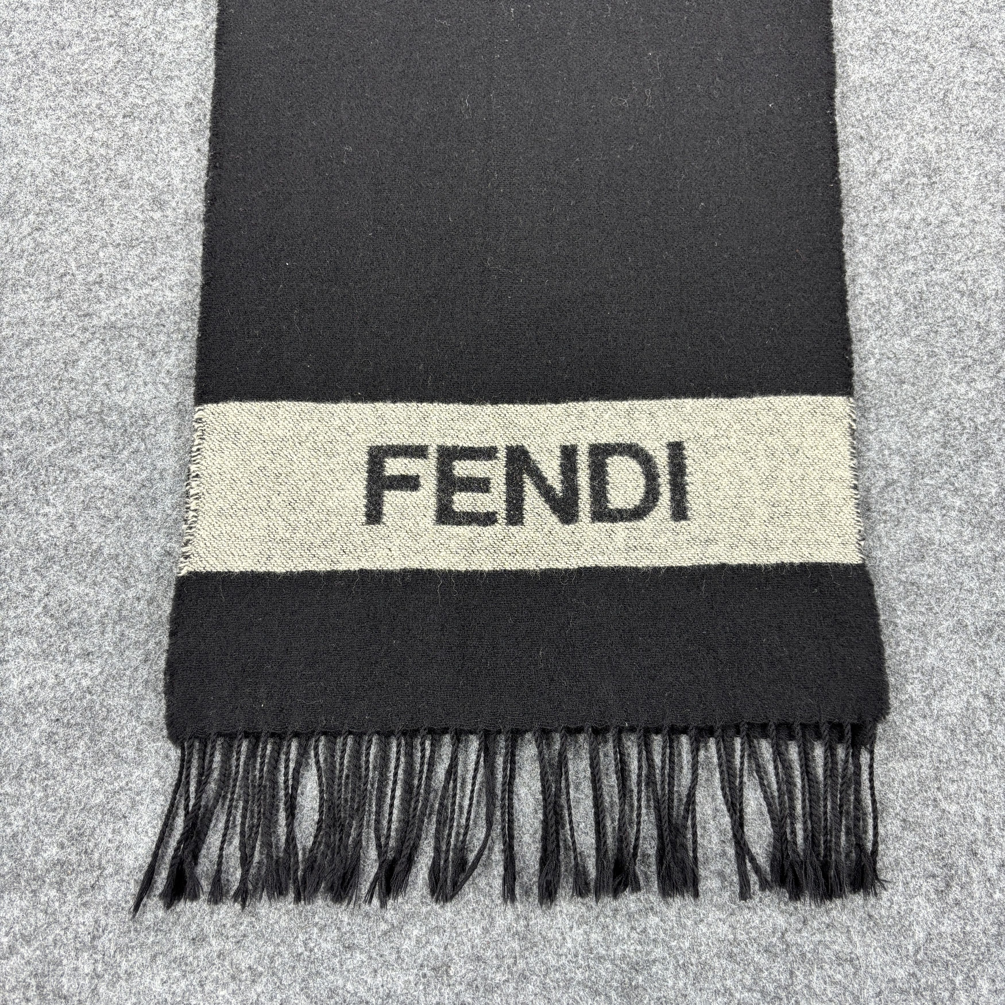 Fendi × Vintage GF10717 Fendi Scarf Neck Wear Muffler Nova Check Size ONE SIZE - 4 Thumbnail