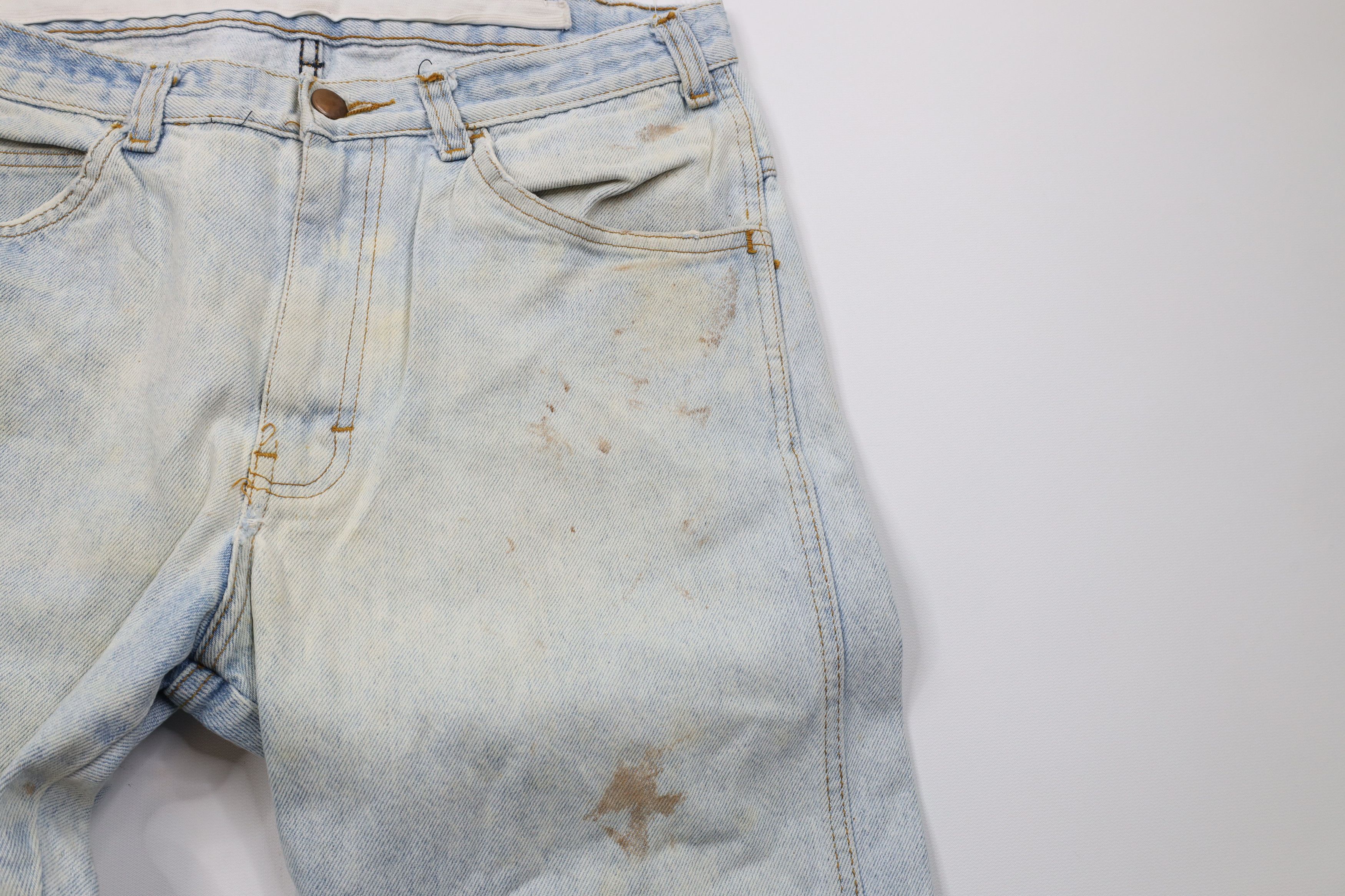 Vintage Vintage 70s Streetwear Wide Leg Flared Denim Jeans Blue USA Size US 32 / EU 48 - 7 Thumbnail