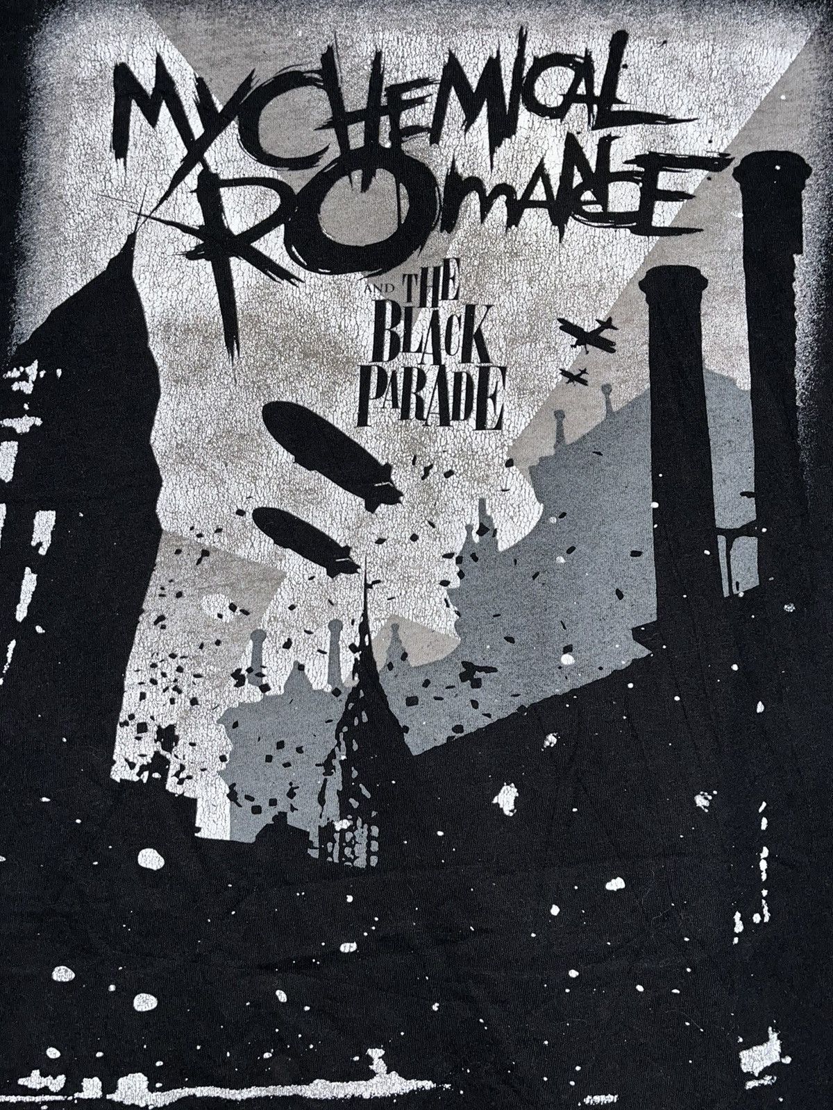 Band Tees × Vintage Crazy Y2K Rock Punk Faded ERD Grunge Cyber Goth MCR Band Tee Size US M / EU 48-50 / 2 - 2 Thumbnail